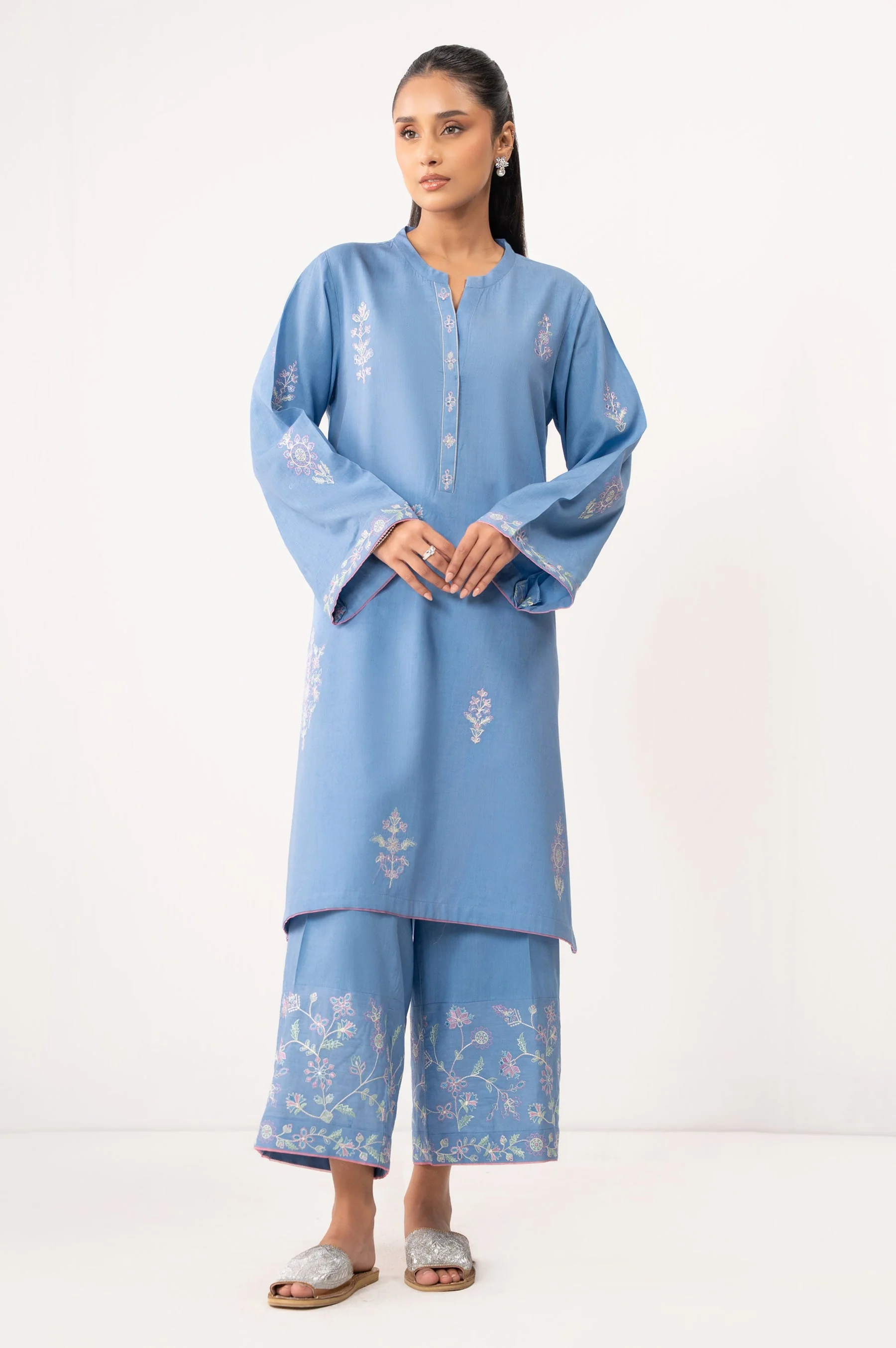 STITCHED EMBROIDERED SHIRT BOTTOM (FACTORY E-OUTLET) - Image 5