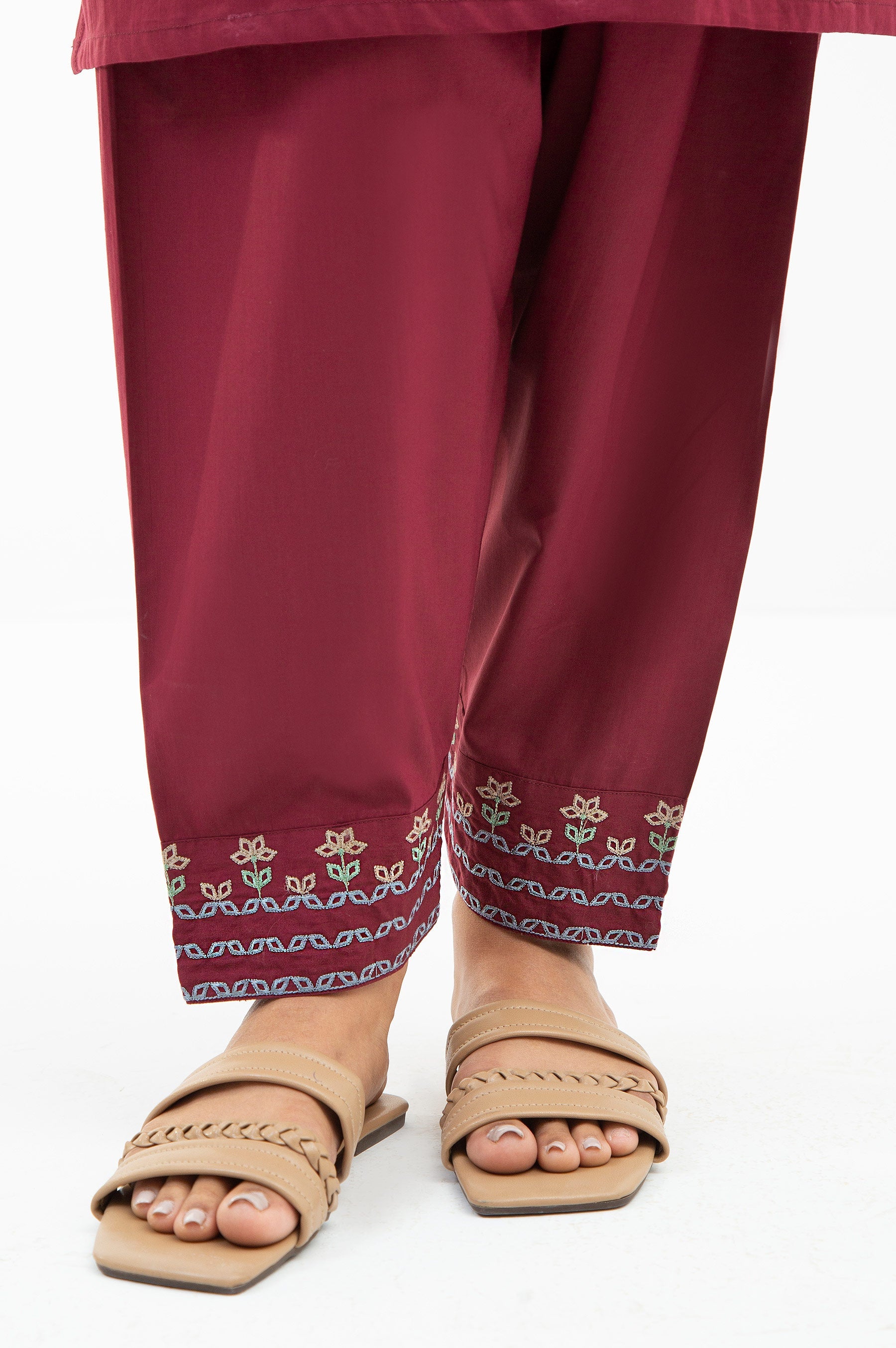 STITCHED EMBROIDERED SHIRT BOTTOM (FACTORY E-OUTLET) - Image 6