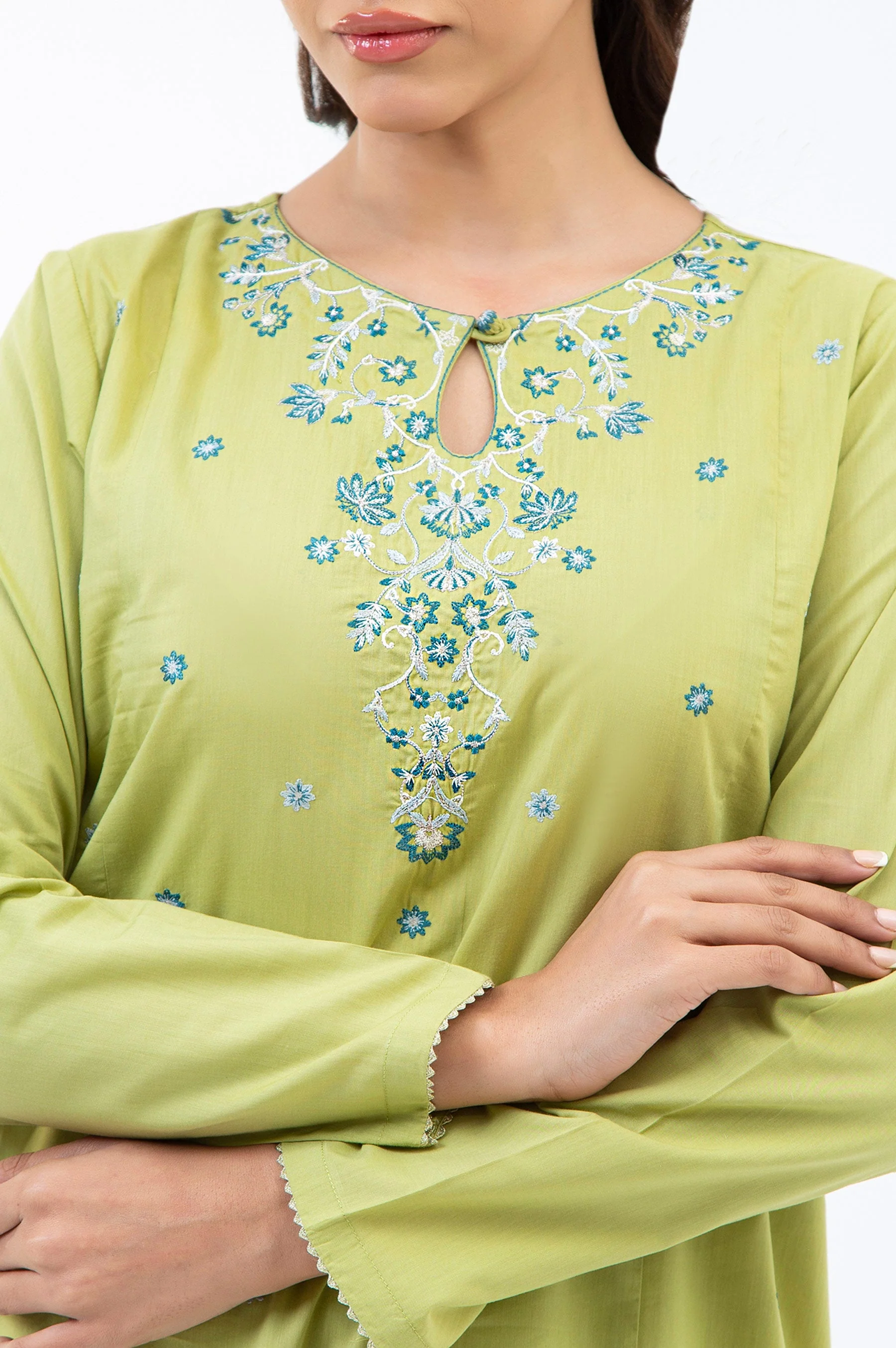 STITCHED EMBROIDERED SHIRT BOTTOM (FACTORY E-OUTLET) - Image 5