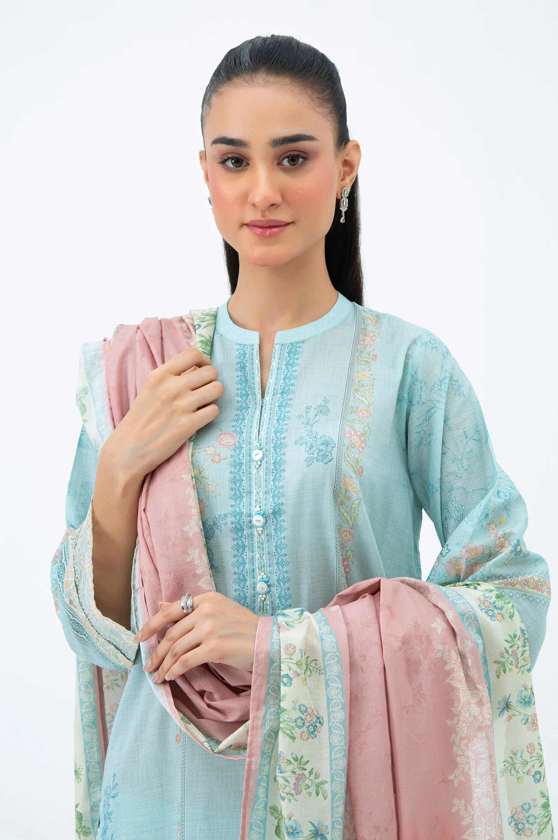EMBROIDERED LAWN STITCHED SHIRT - Image 6