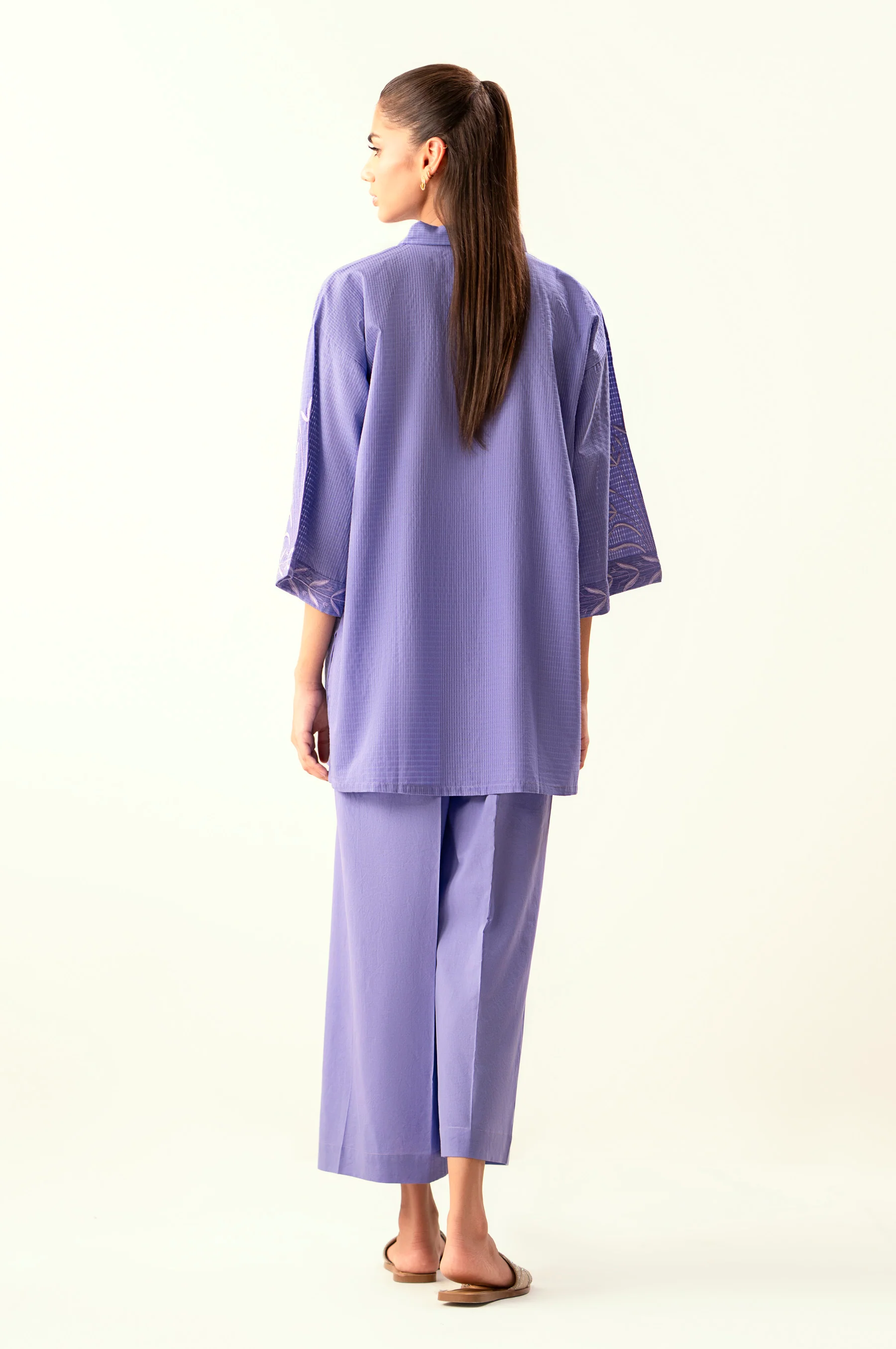STITCHED EMBROIDERED SHIRT BOTTOM - Image 6