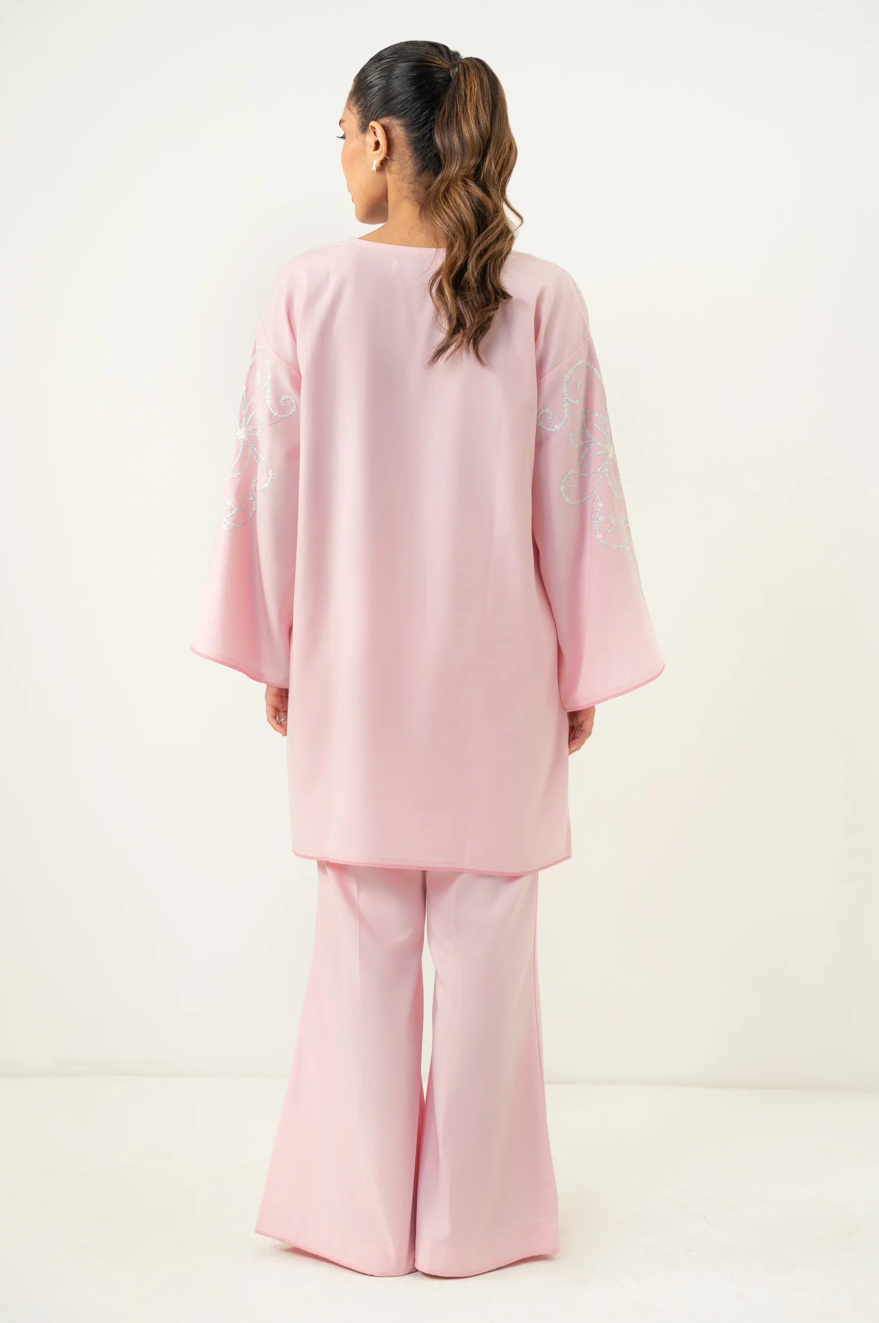 STITCHED EMBROIDERED SHIRT BOTTOM - Image 5