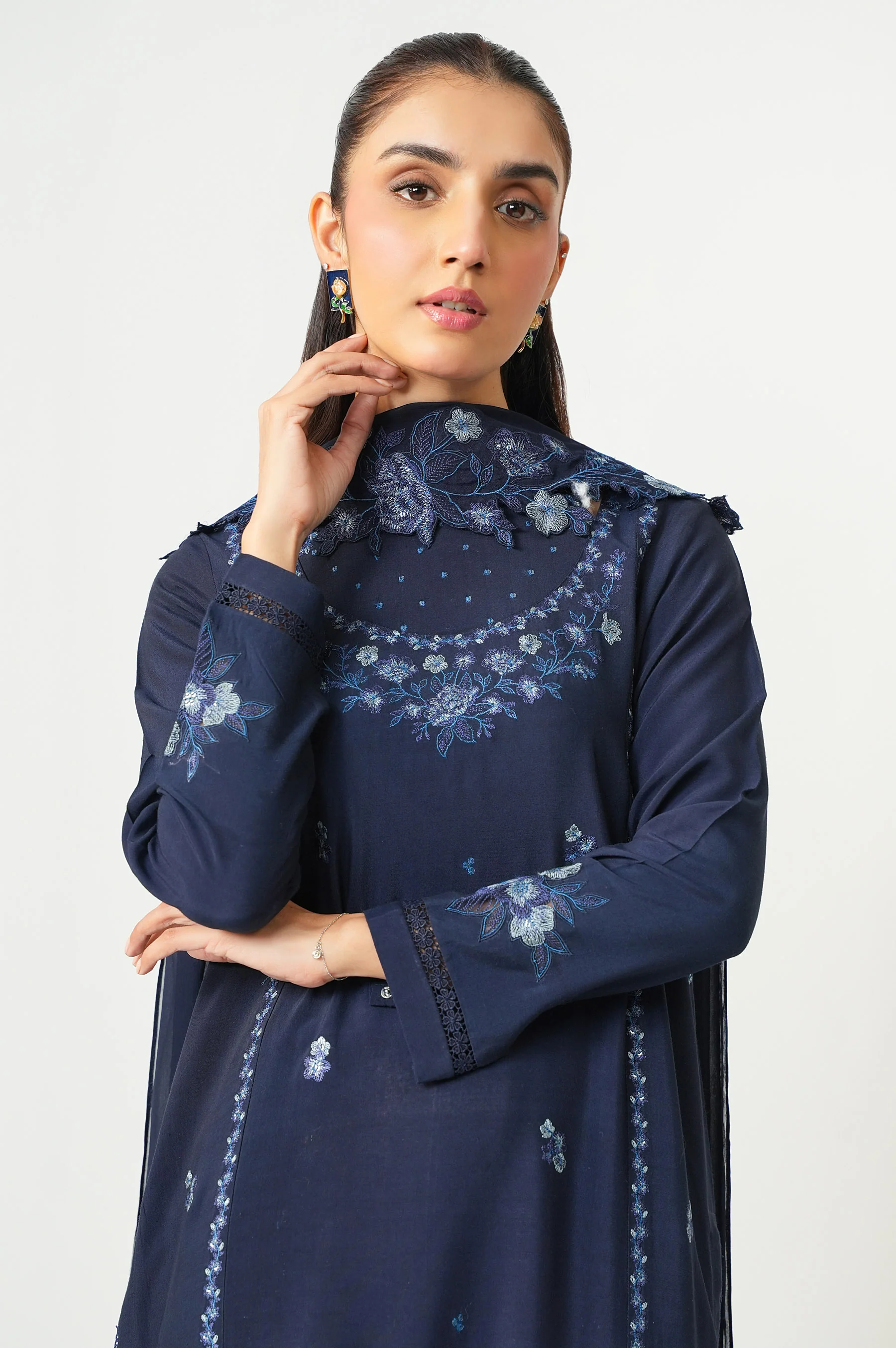 EMBROIDERED SHIRT BOTTOM SUIT - Image 2
