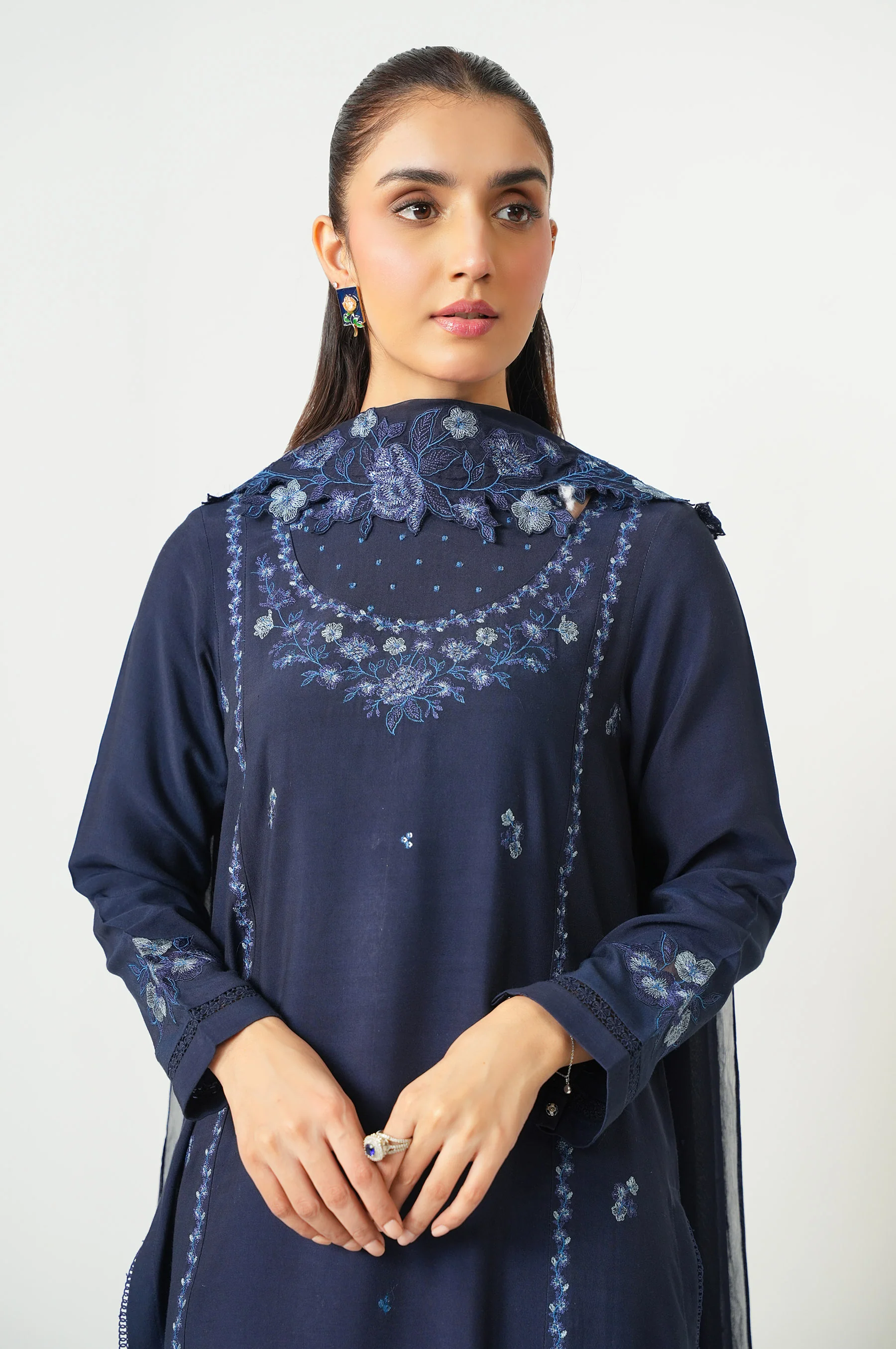 EMBROIDERED SHIRT BOTTOM SUIT - Image 5