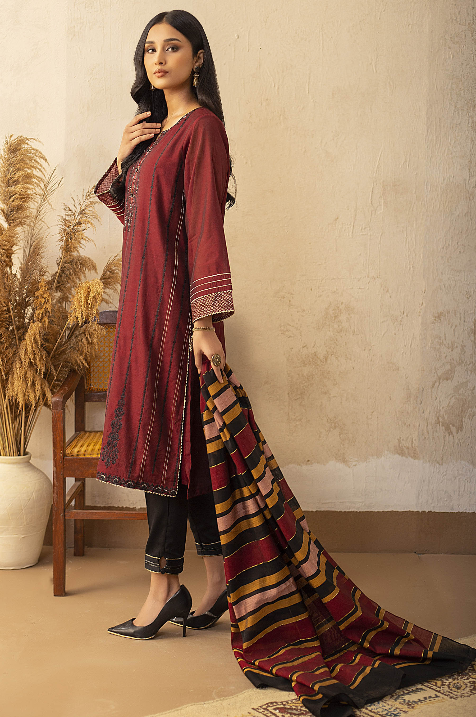 Stitched 2 Piece Staple Embroidered Suit - Image 5