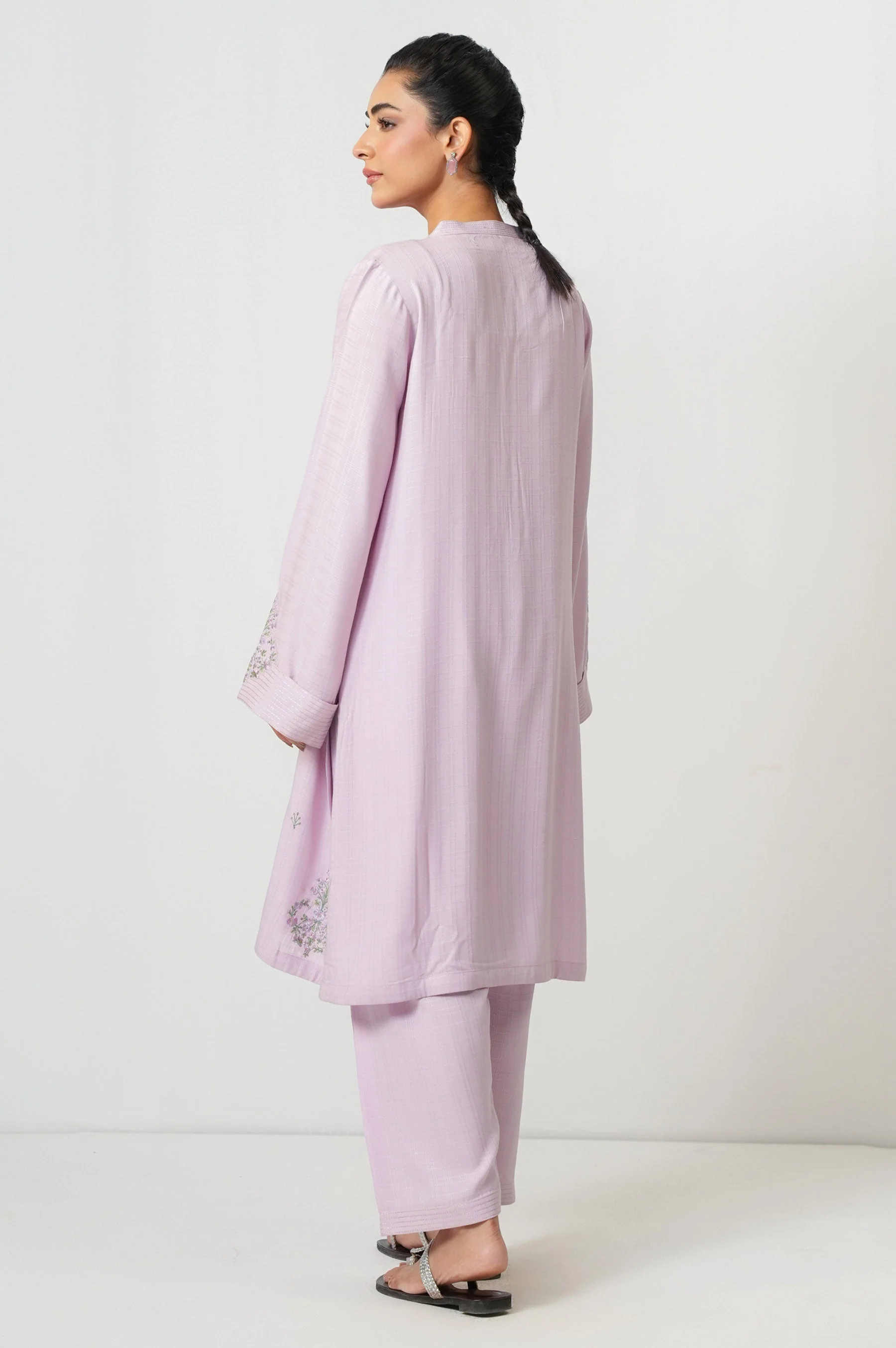 STITCHED EMBROIDERED SUIT (FACTORY E-OUTLET) - Image 3