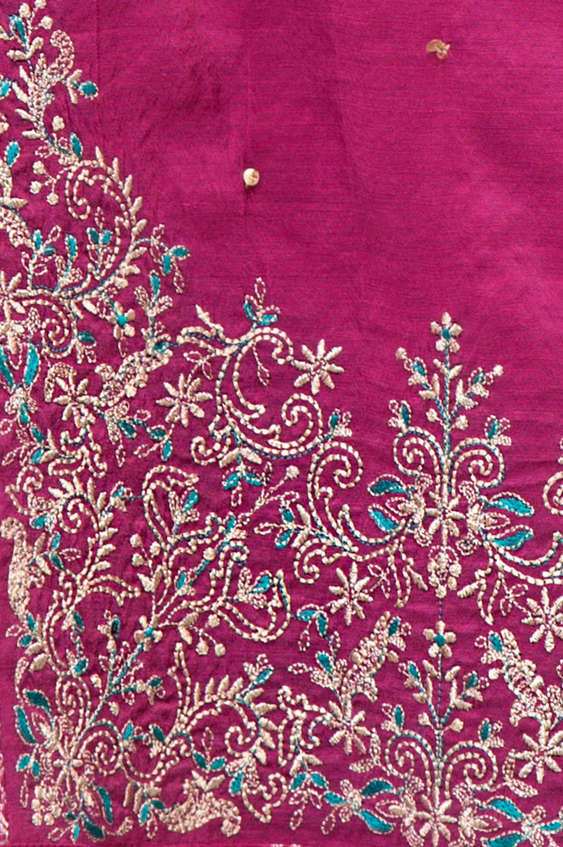Stitched 2 Piece Jacquard Embroidered Shirt - Image 4