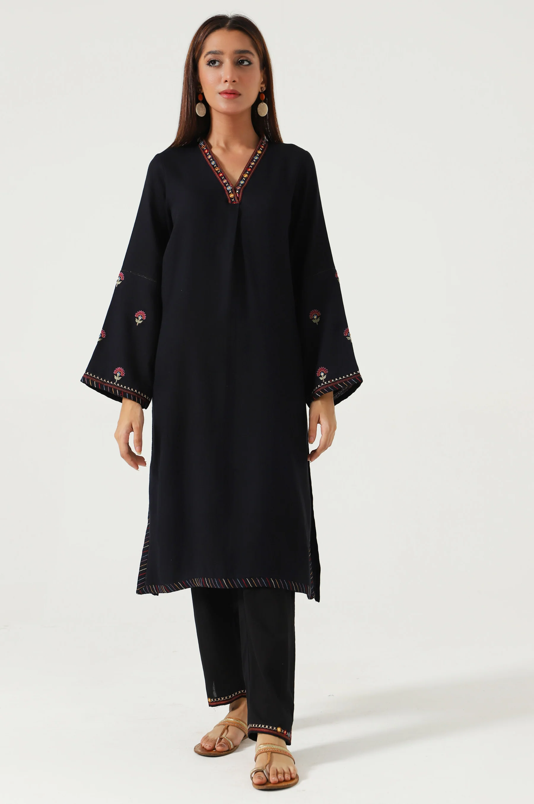 Stitched 2 Piece Satin Jacquard Suit