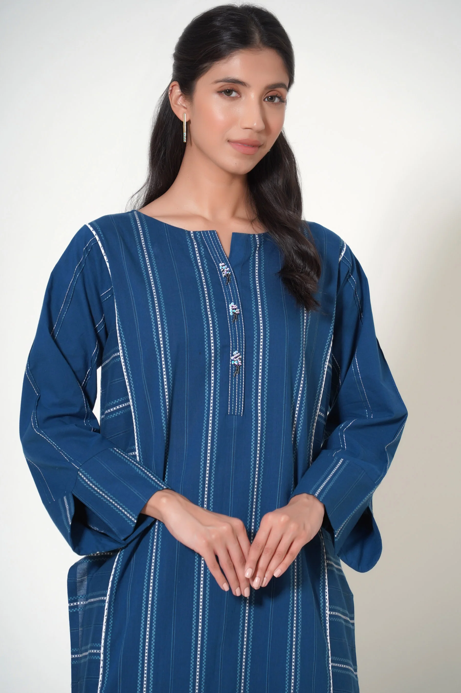 Stitched 2 Piece Jacquard Suit - Image 3