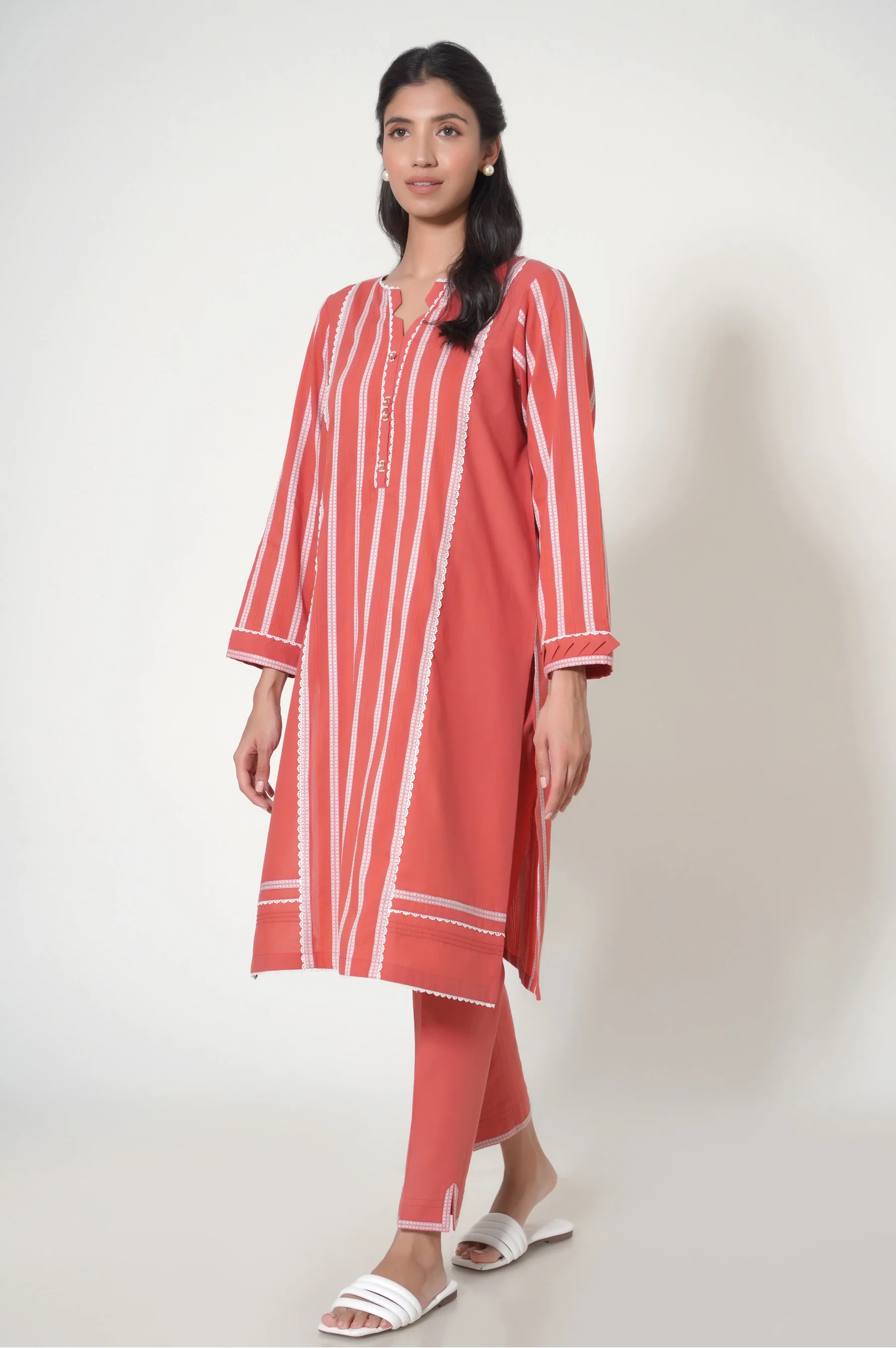 Stitched 2 Piece Jacquard Suit - Image 5