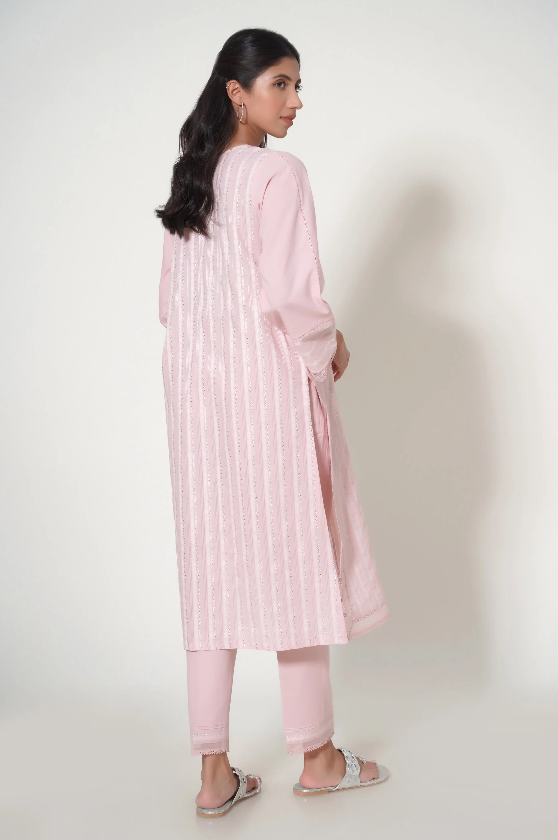 Stitched 2 Piece Jacquard Suit - Image 4