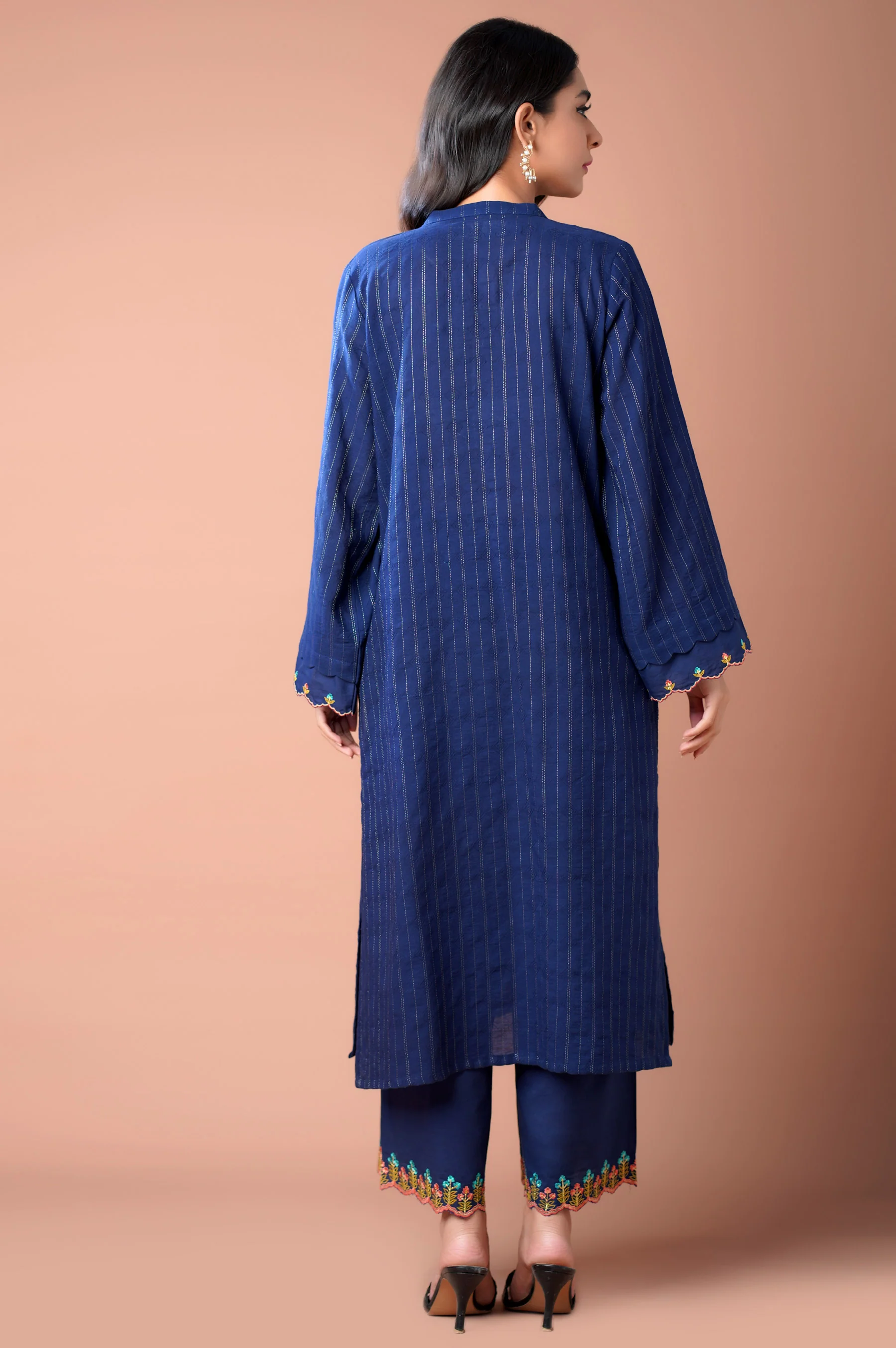 Stitched 2 piece Dobby Mysuri Suit - Image 3