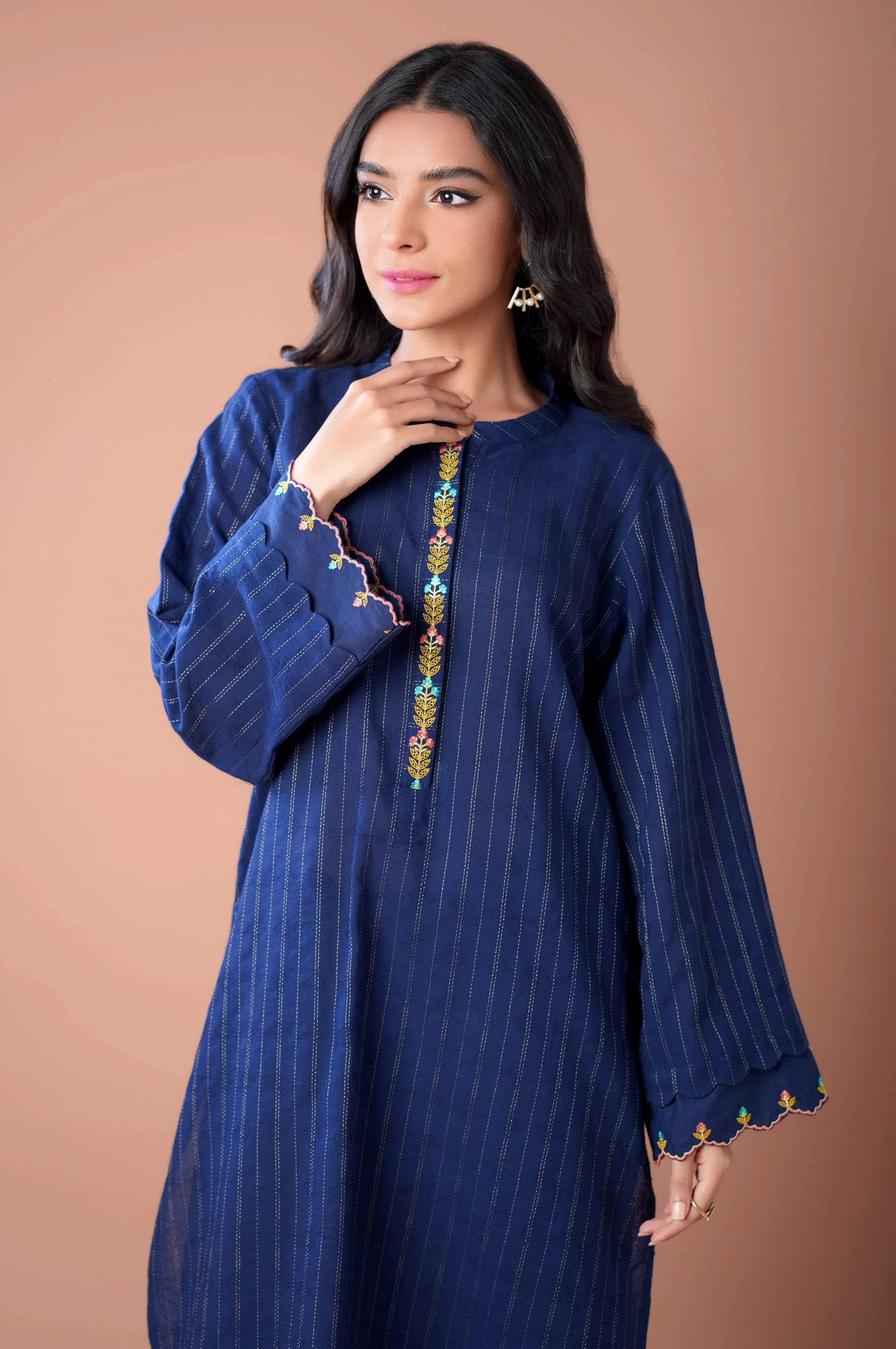 Stitched 2 piece Dobby Mysuri Suit - Image 4