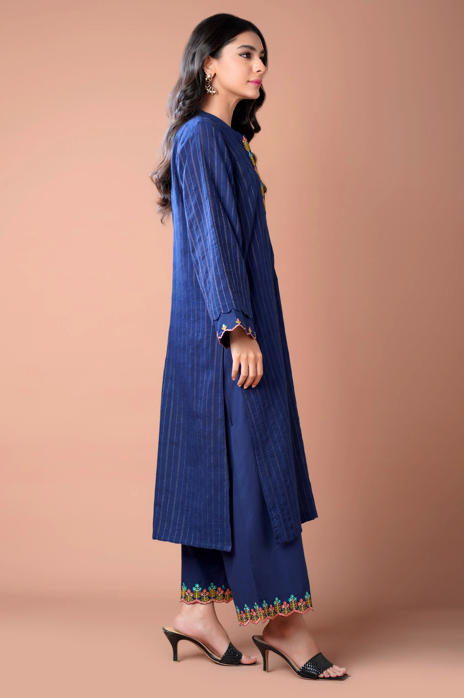Stitched 2 piece Dobby Mysuri Suit - Image 5