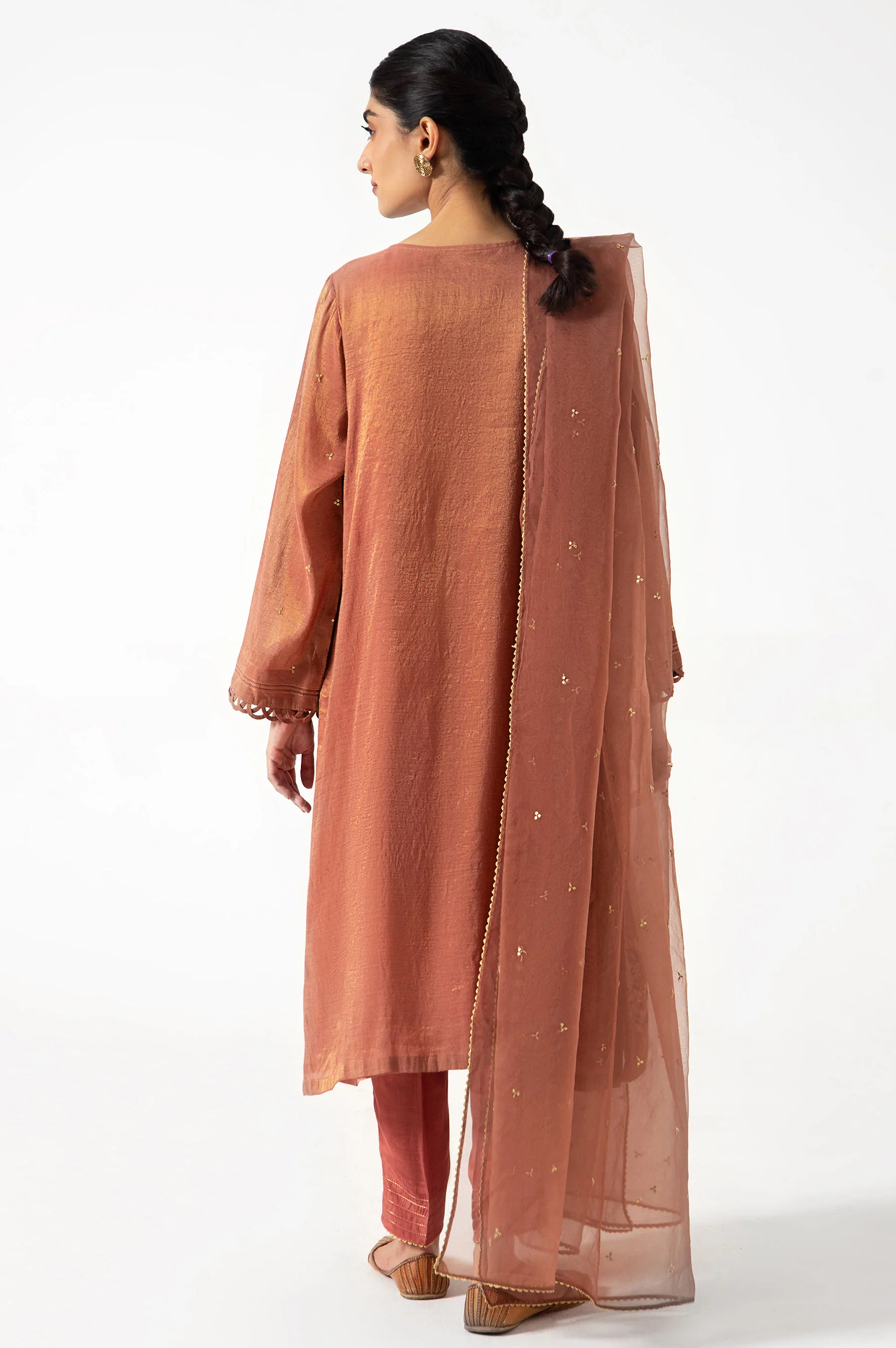 Stitched 2 Piece Mysuri Embroidered Suit - Image 2