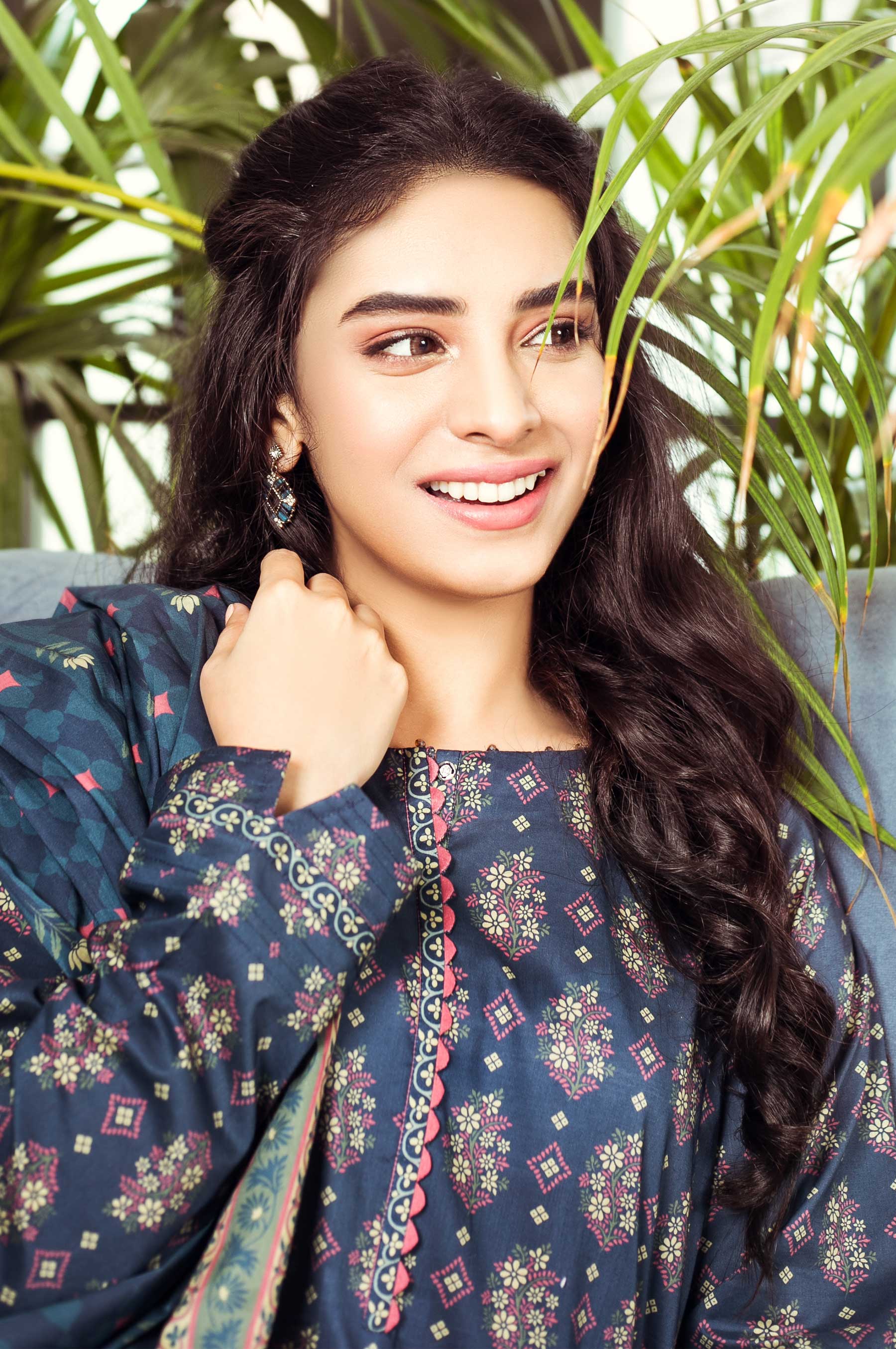 Stitched 2 Piece Printed Cambric Suit - Image 3