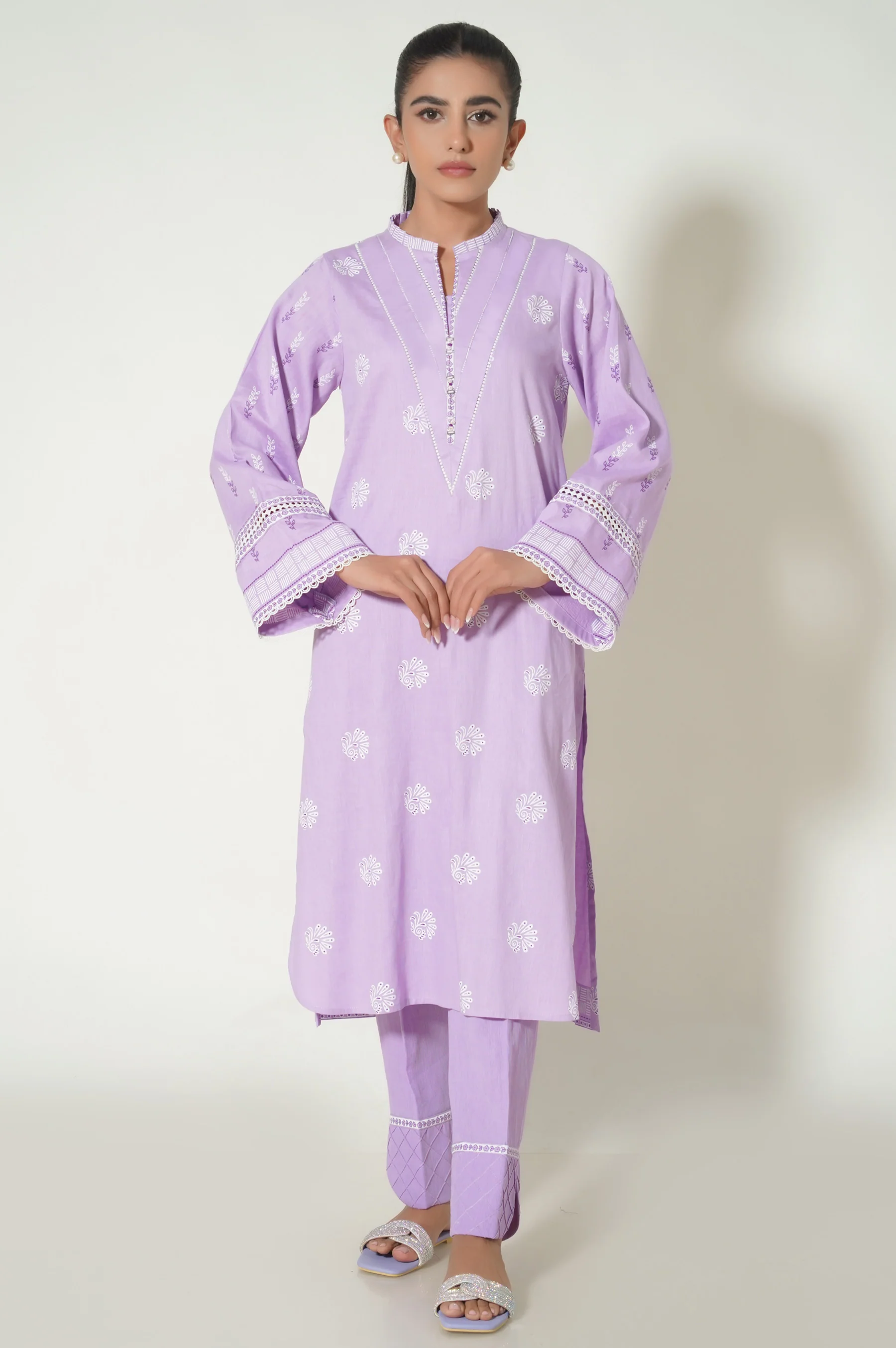 Stitched 2 Piece Printed Cottle Suit
