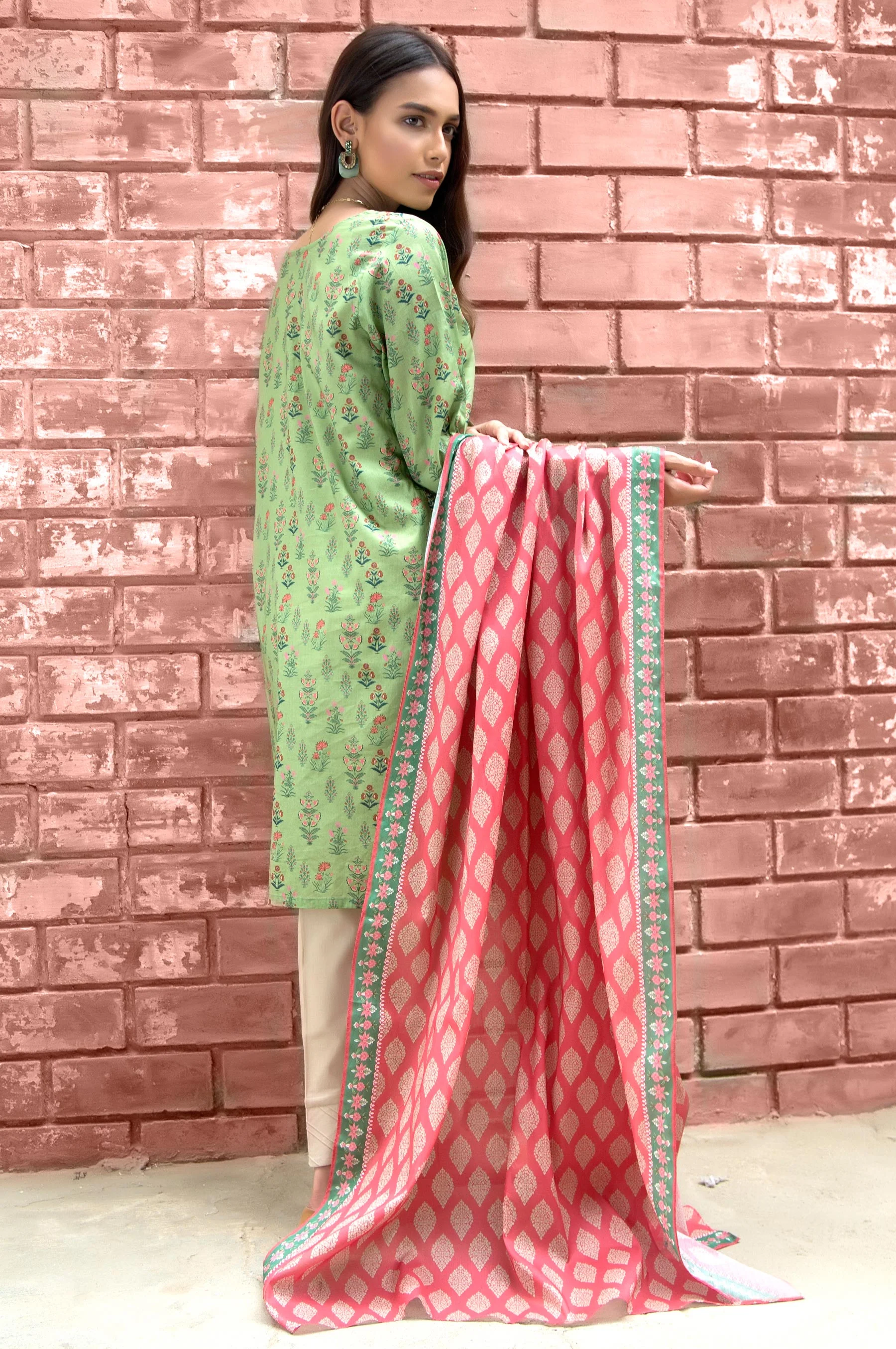 Stitched 2 Piece Printed Lawn Suit - Image 2