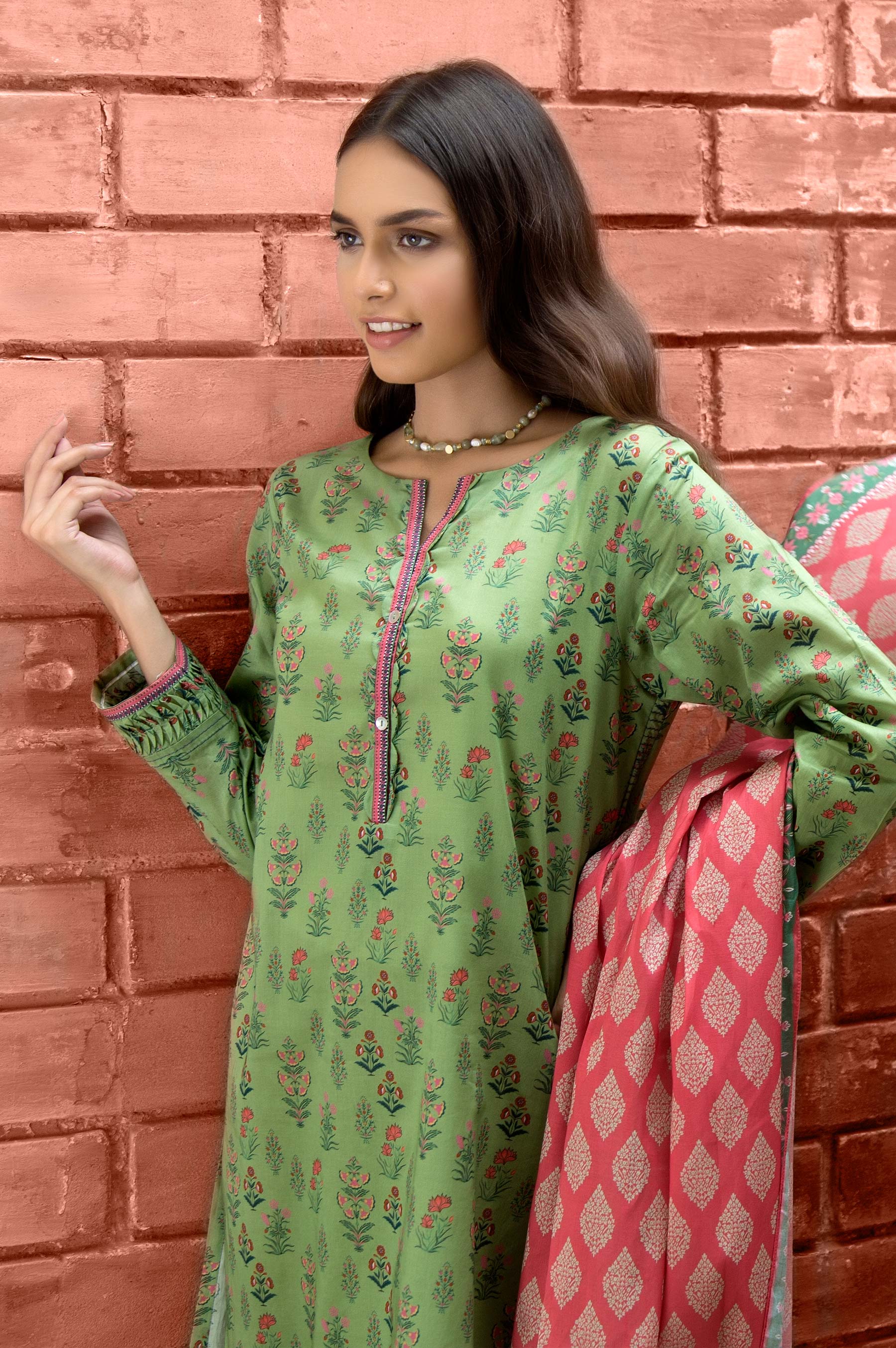 Stitched 2 Piece Printed Lawn Suit - Image 3