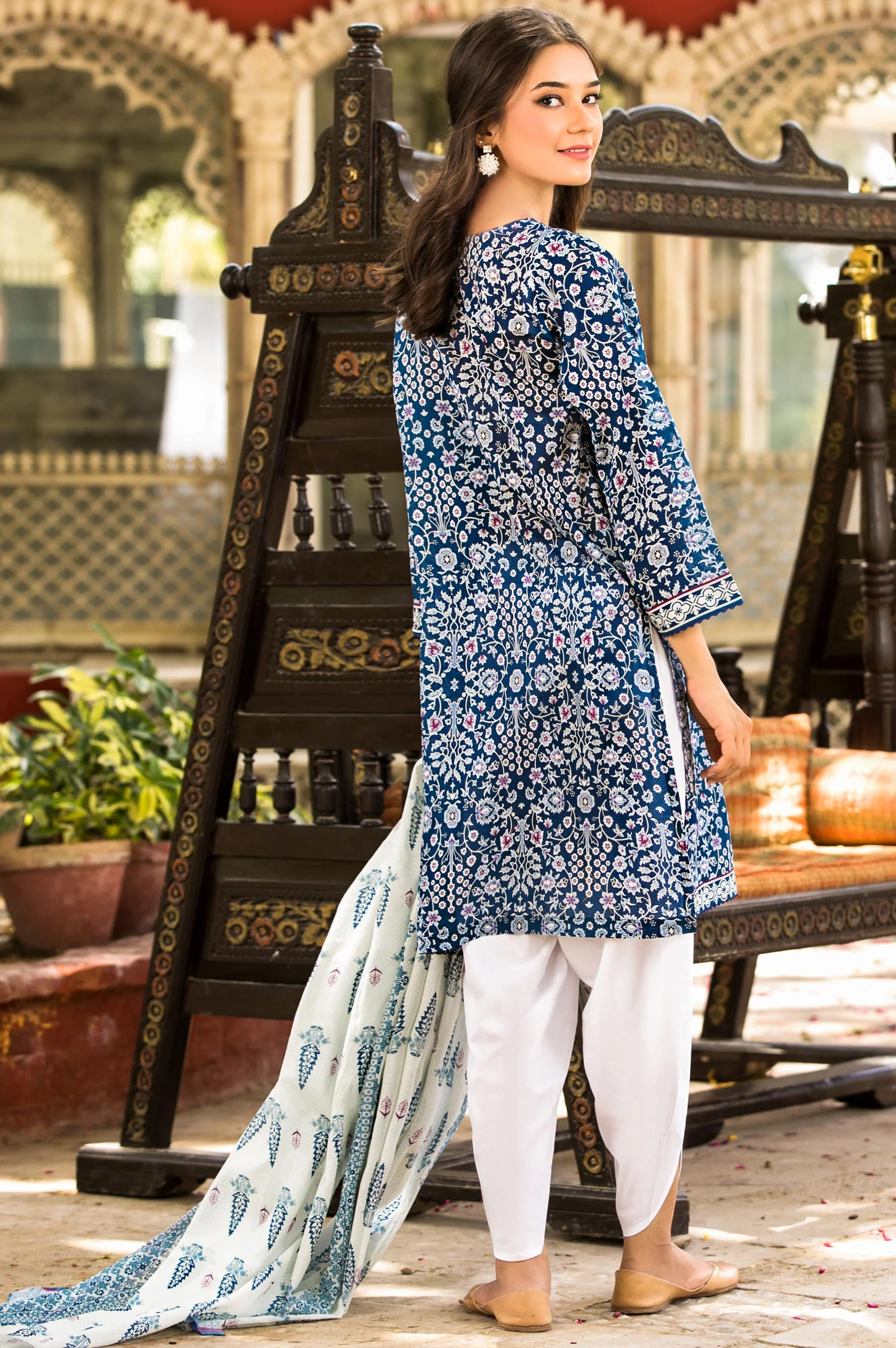 Stitched 2 Piece Printed Lawn Suit - Image 2