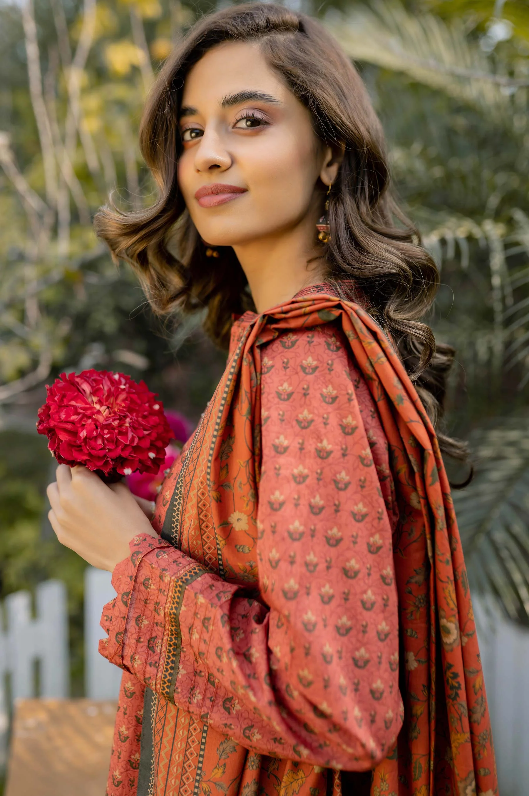Stitched 2 Piece Printed Lawn Suit with Printed Lawn Dupatta - Image 4