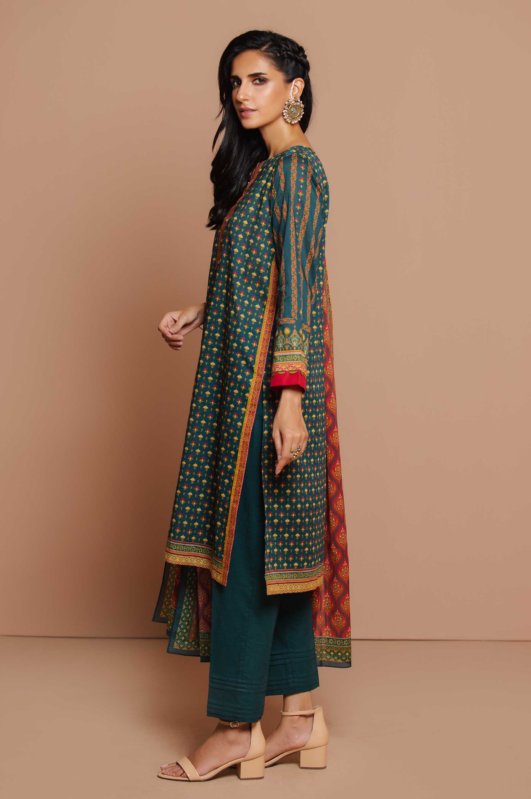 Stitched 2 Piece Printed Lawn Suit - Image 2