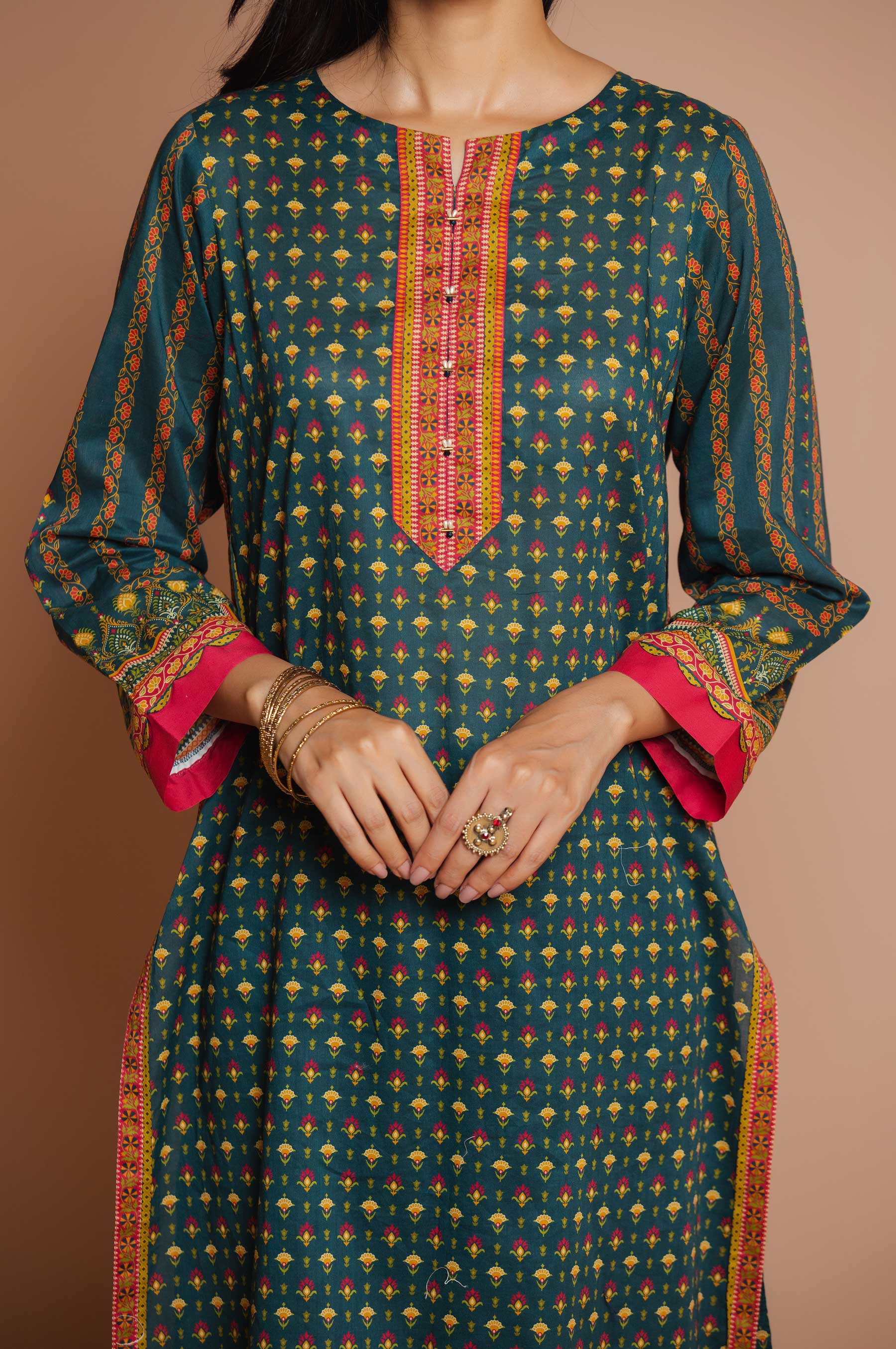 Stitched 2 Piece Printed Lawn Suit - Image 4