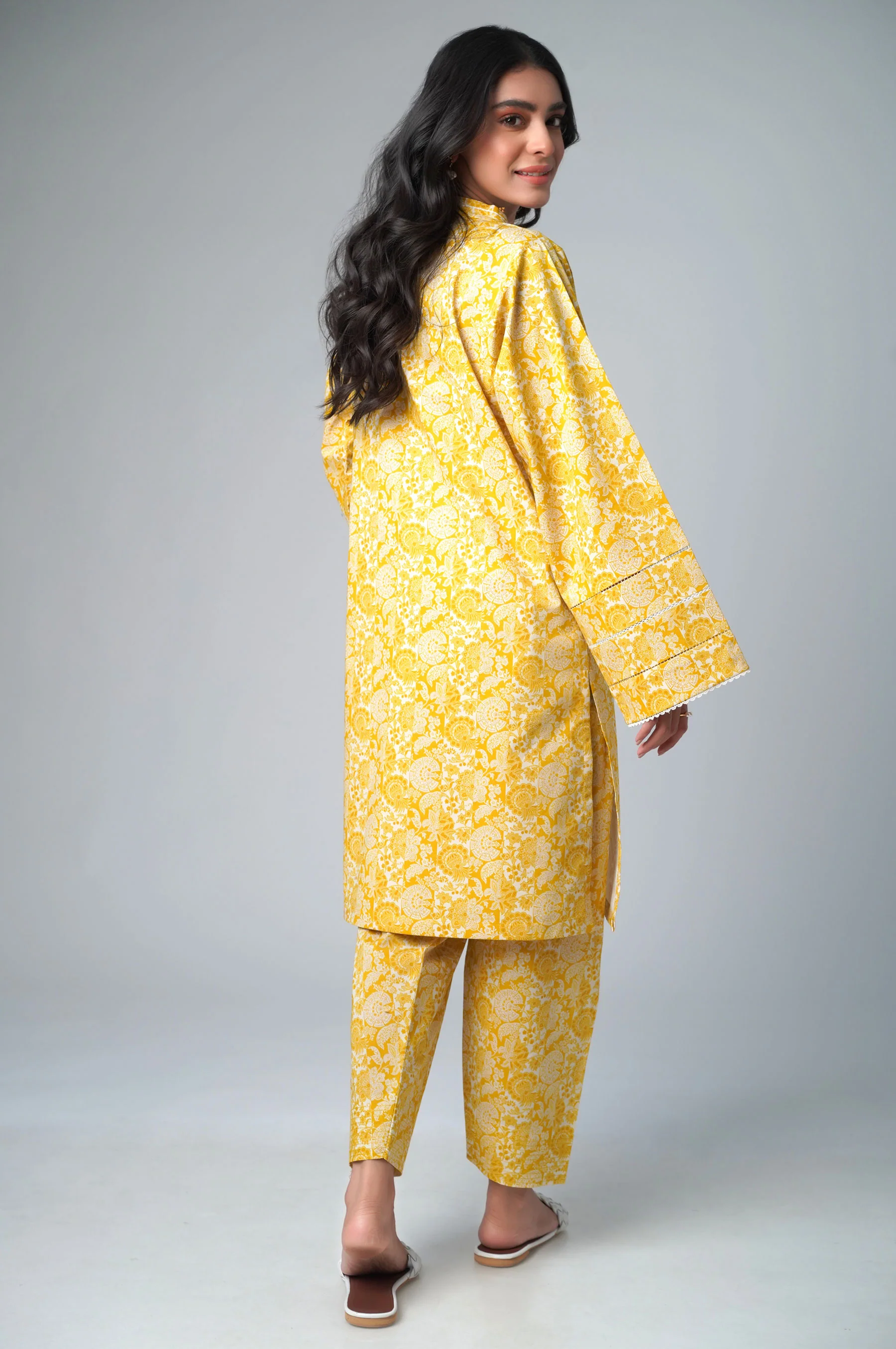 Stitched 2 Piece Printed Lawn Suit - Image 4