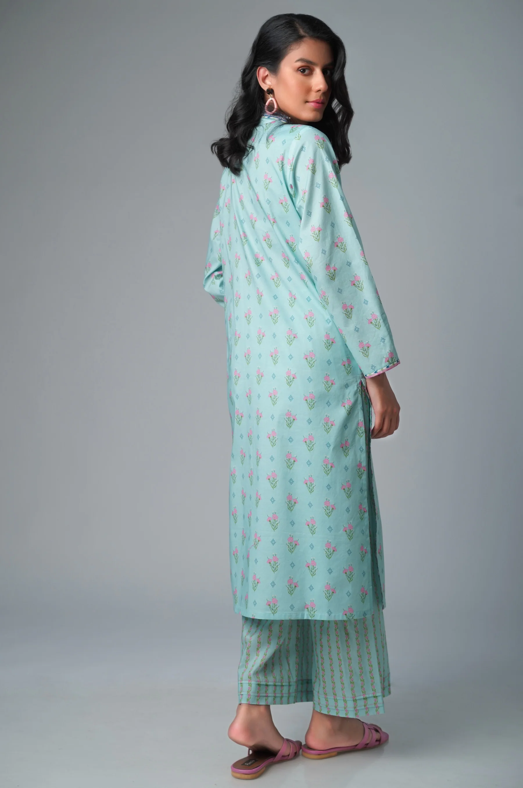 Stitched 2 Piece Printed Lawn Suit - Image 3