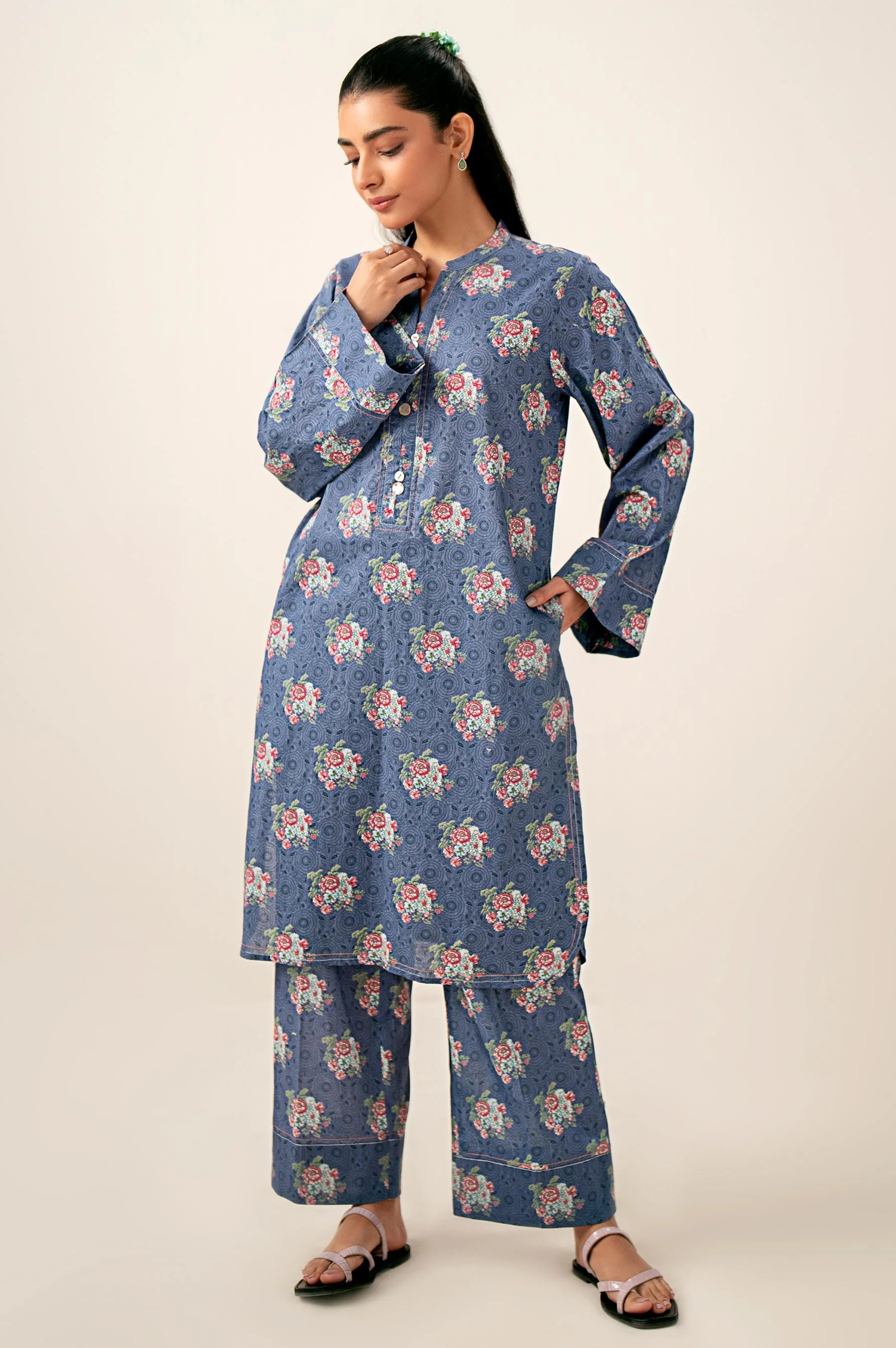 Stitched 2 Piece Printed Lawn Suit - Image 4
