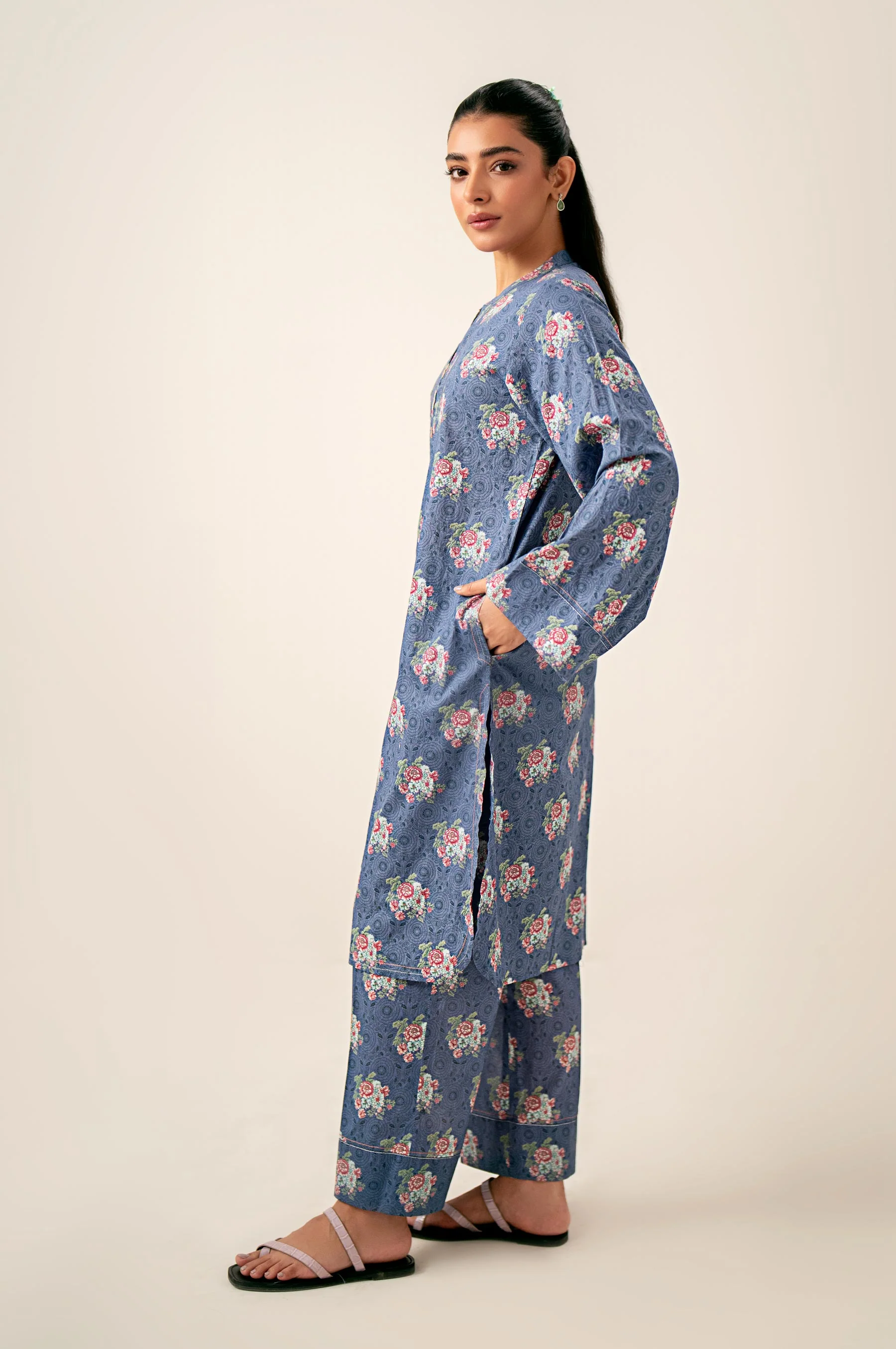 Stitched 2 Piece Printed Lawn Suit - Image 5