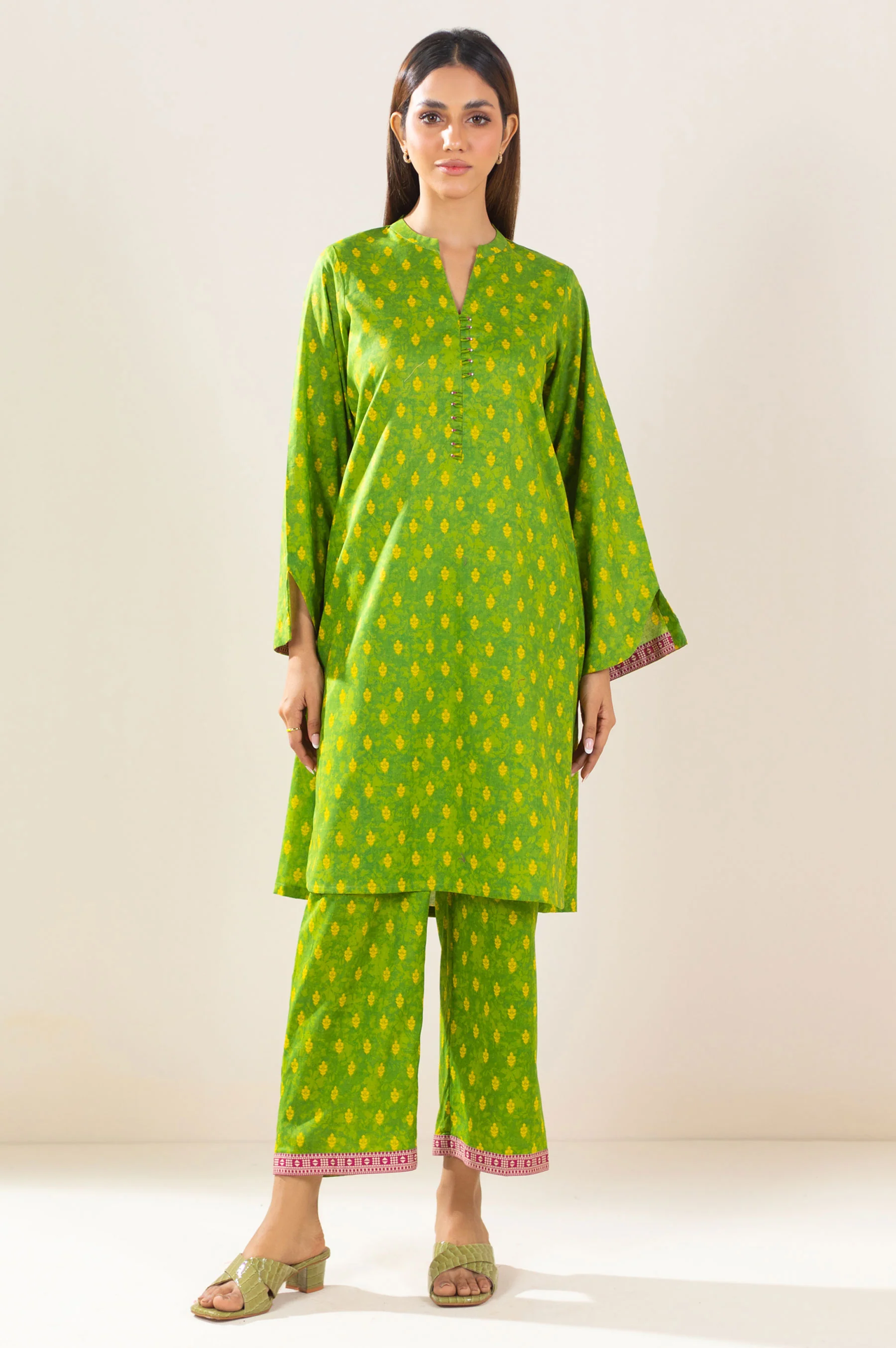 Stitched 2 Piece Printed Lawn Suit - Image 2