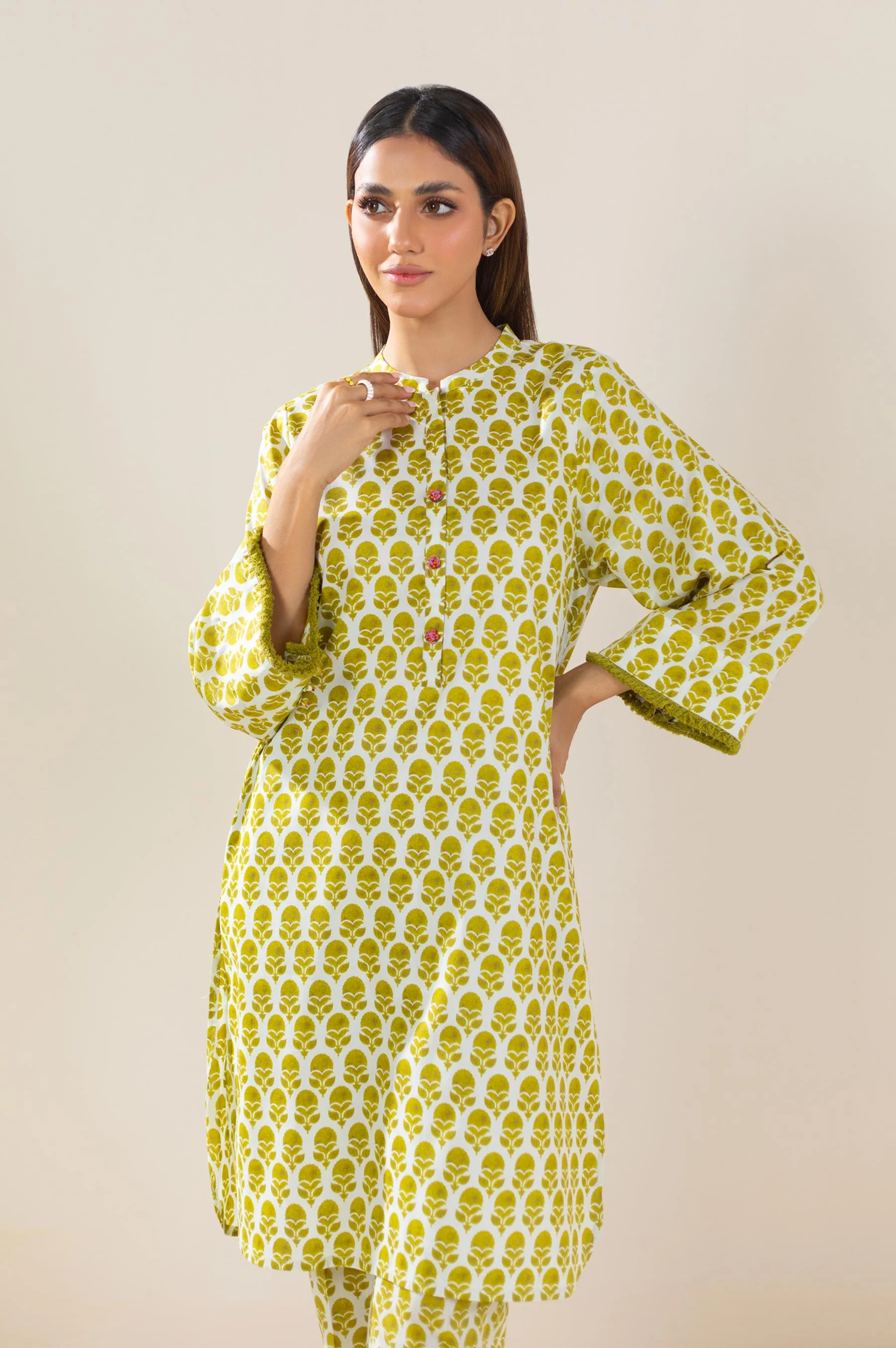 Stitched 2 Piece Printed Lawn Suit - Image 4