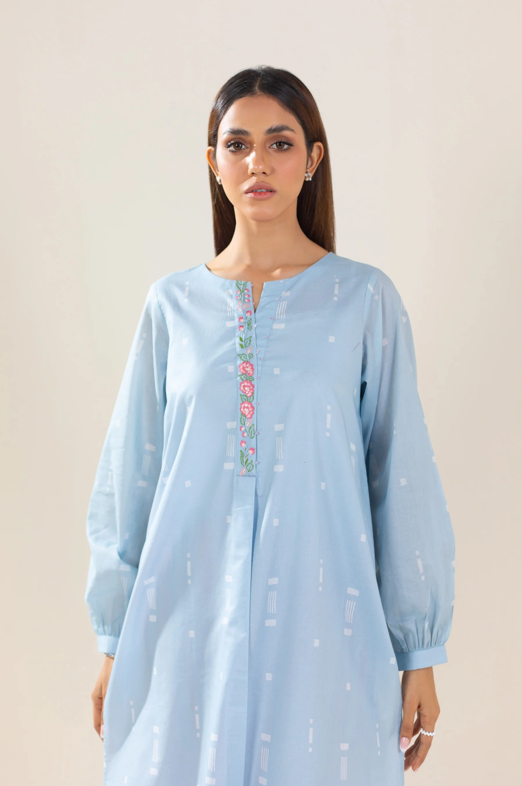Stitched 2 Piece Printed Lawn Suit - Image 2