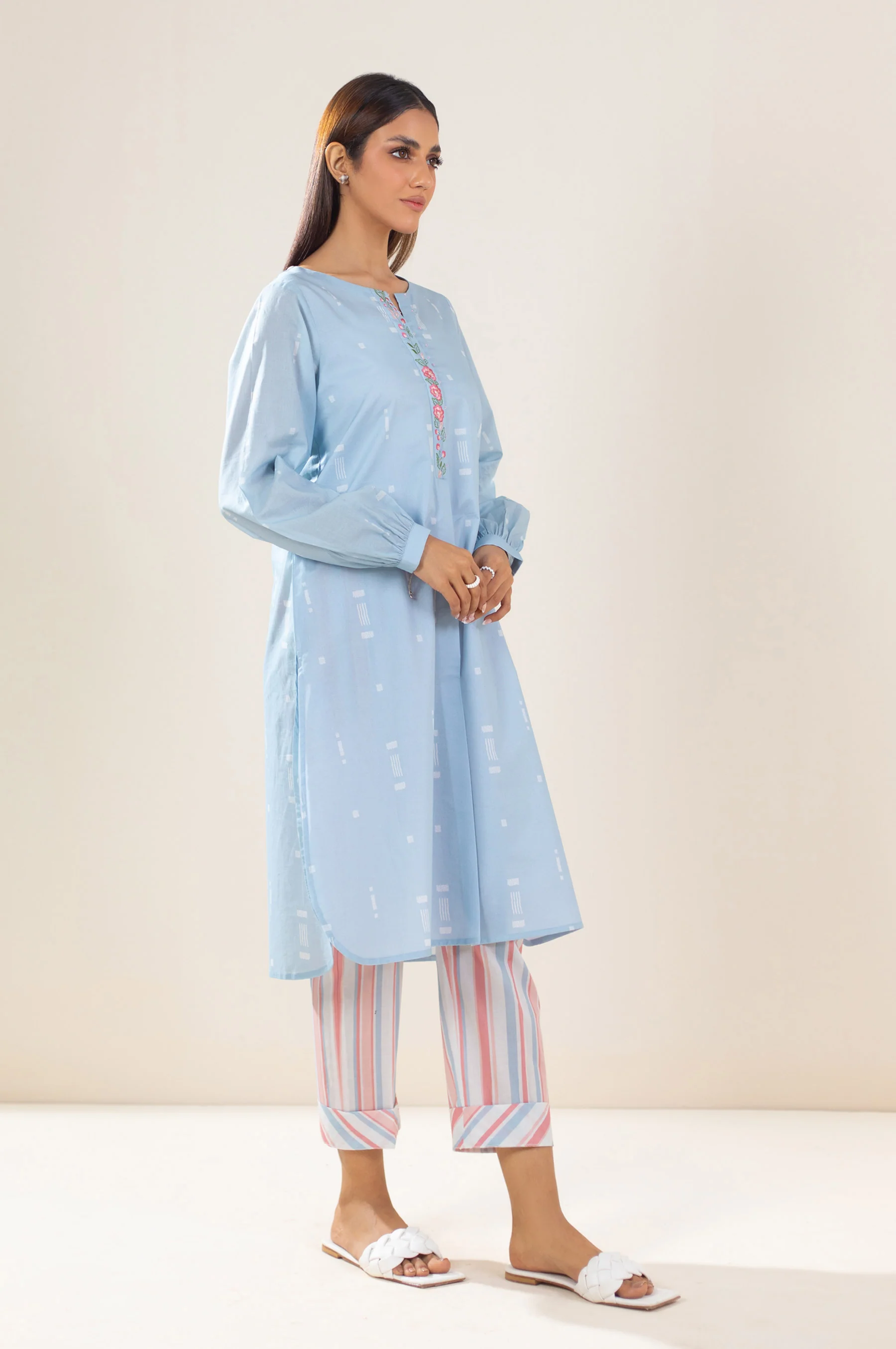 Stitched 2 Piece Printed Lawn Suit - Image 5