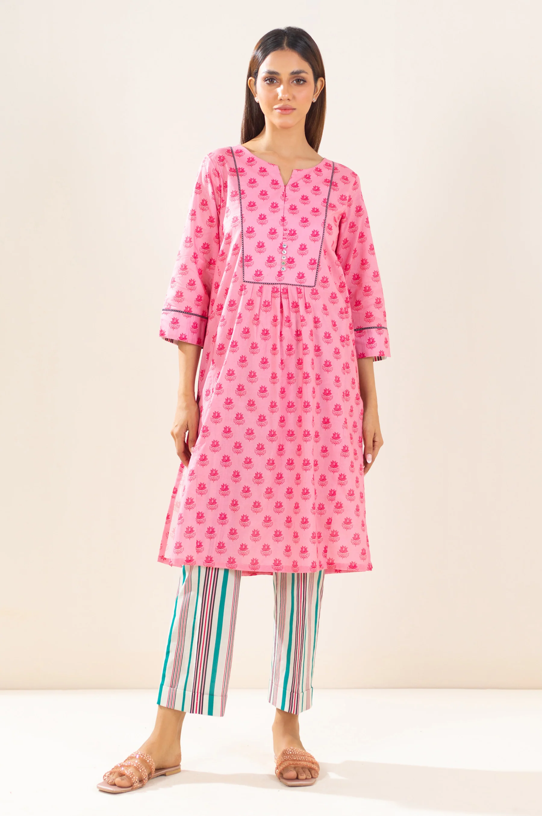 Stitched 2 Piece Printed Lawn Suit