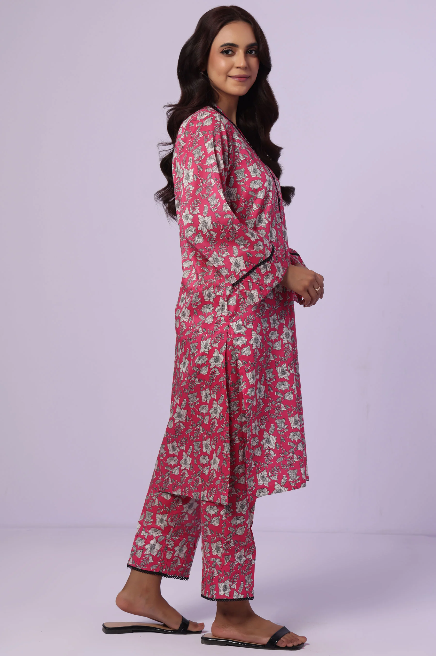 Stitched 2 Piece Printed Lawn Suit - Image 3
