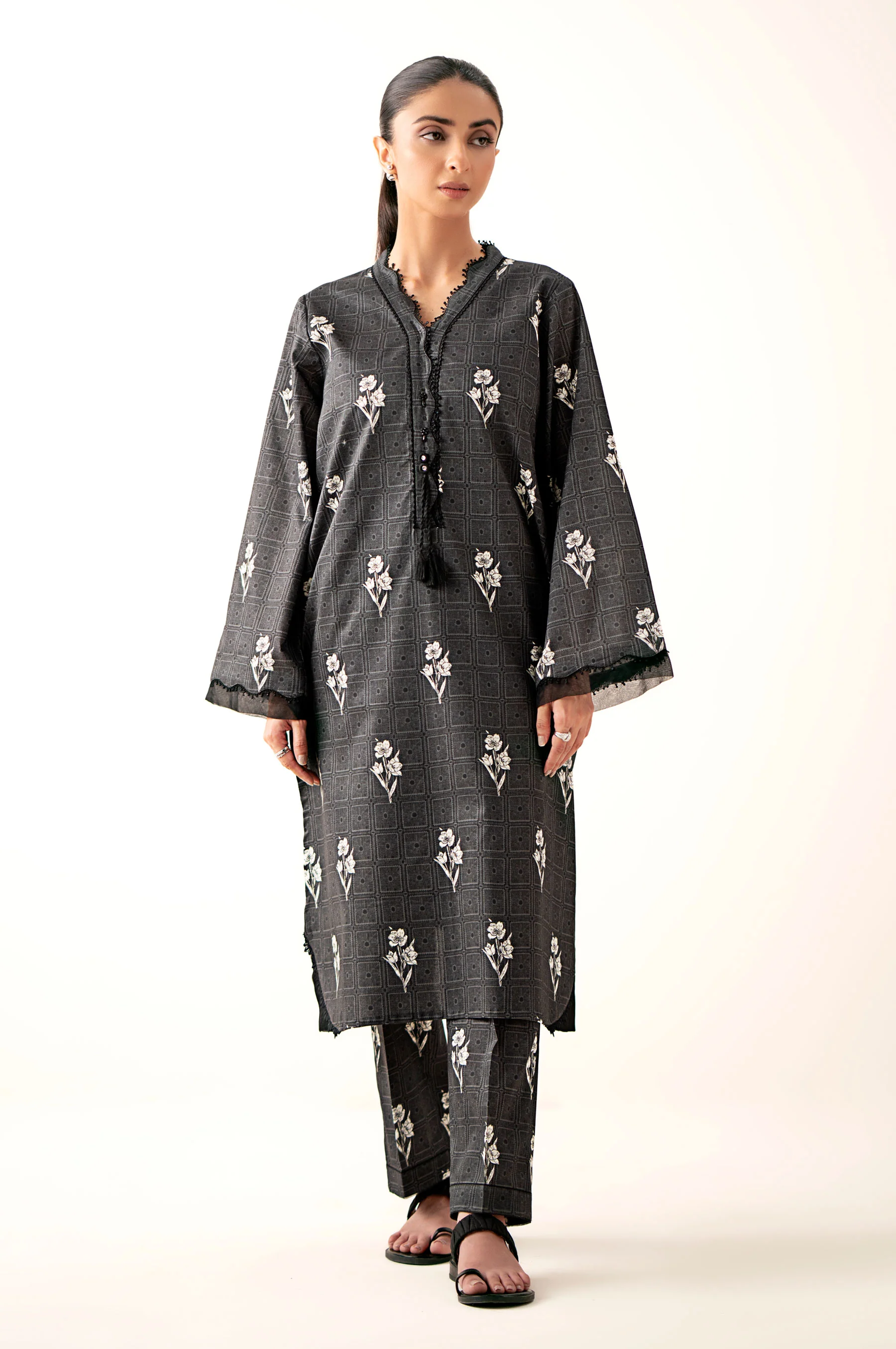 Stitched 2 Piece Printed Lawn Suit - Image 3
