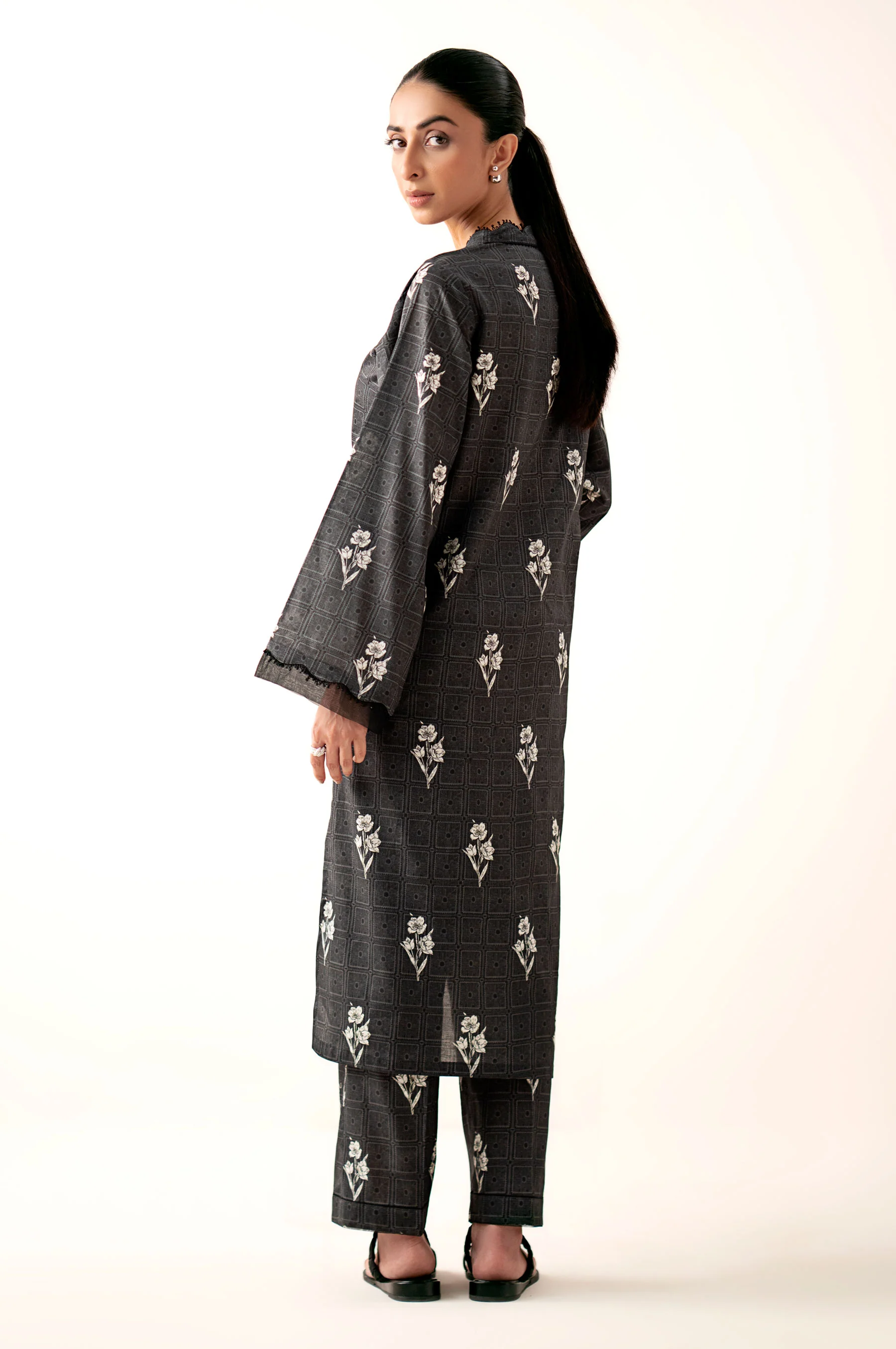 Stitched 2 Piece Printed Lawn Suit - Image 4