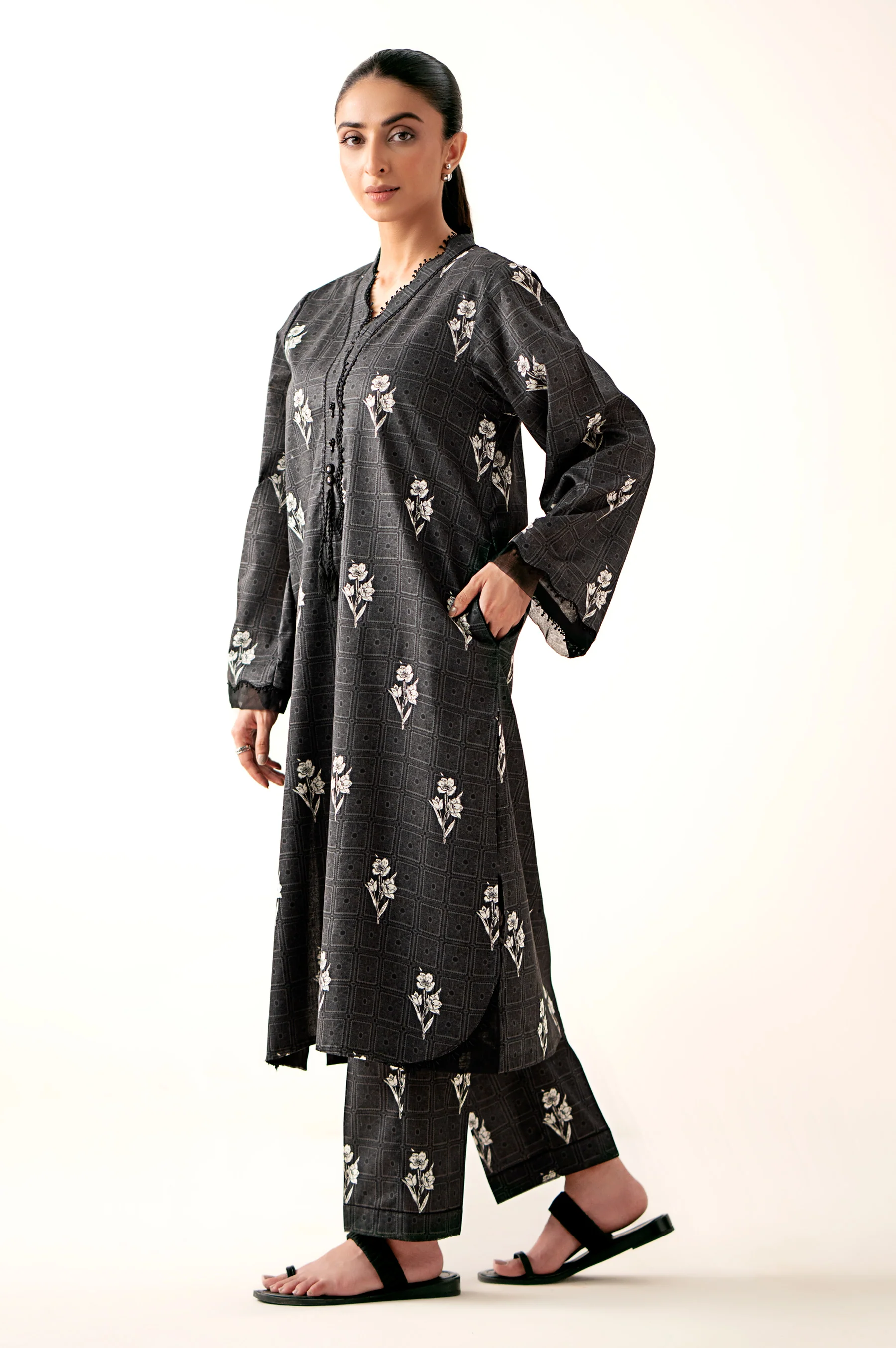 Stitched 2 Piece Printed Lawn Suit - Image 6