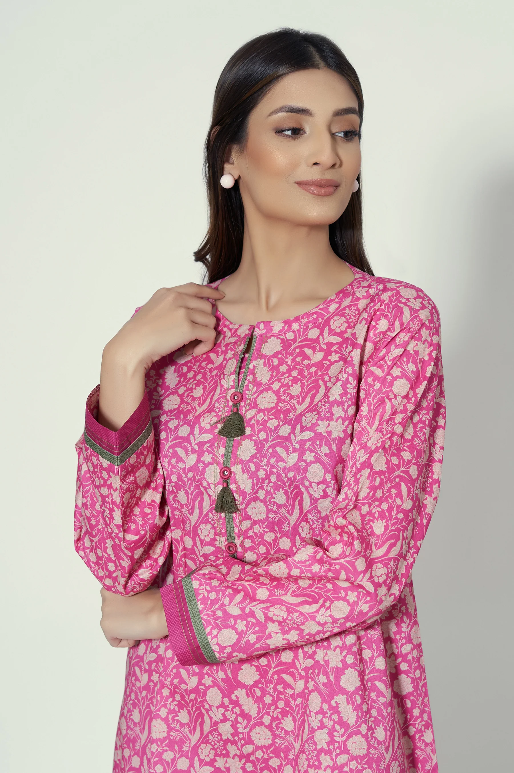 Stitched 2 Piece Printed Lawn Suit - Image 2