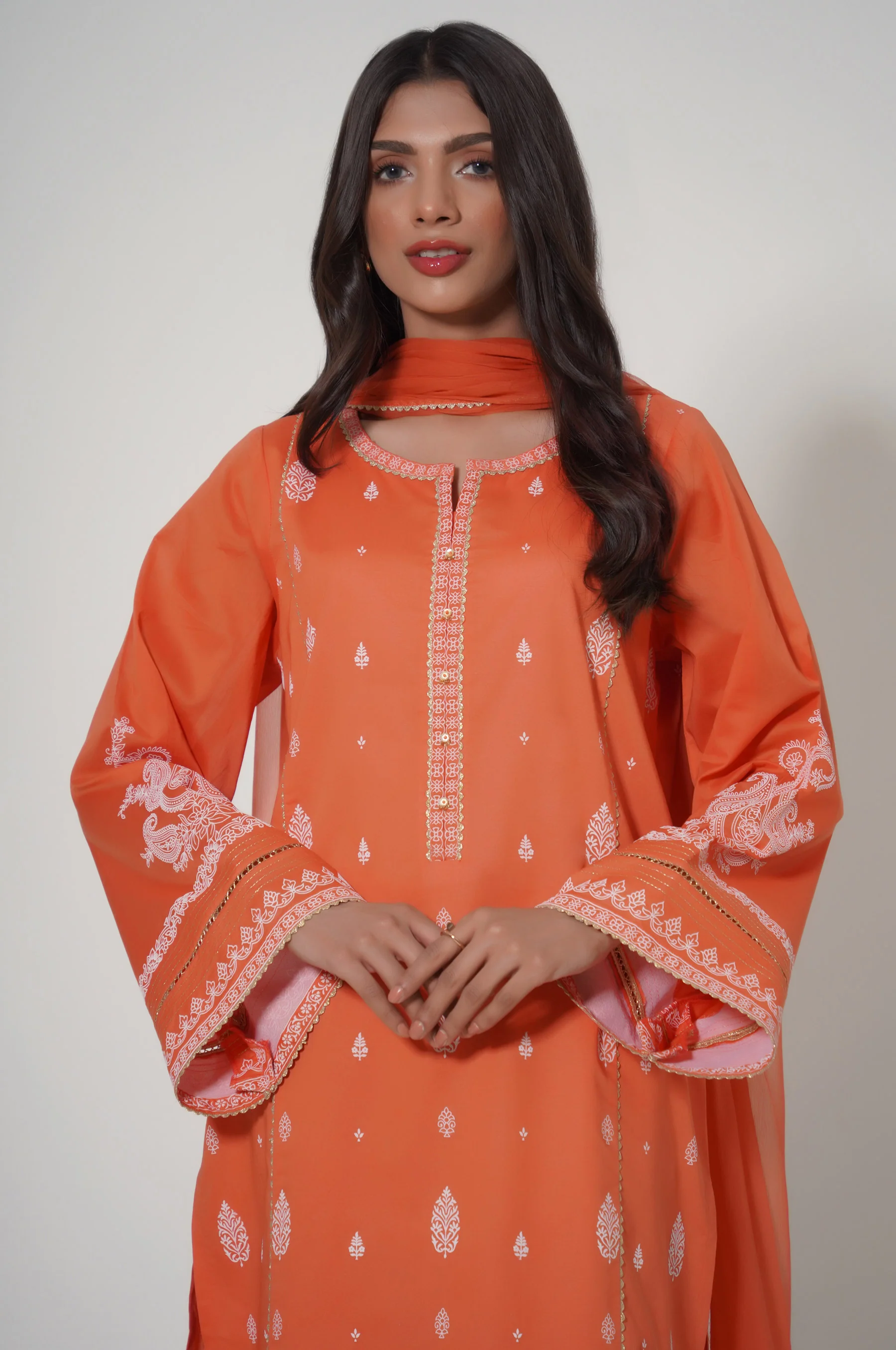 Stitched 2 Piece Puff Printed Lawn Suit - Image 3