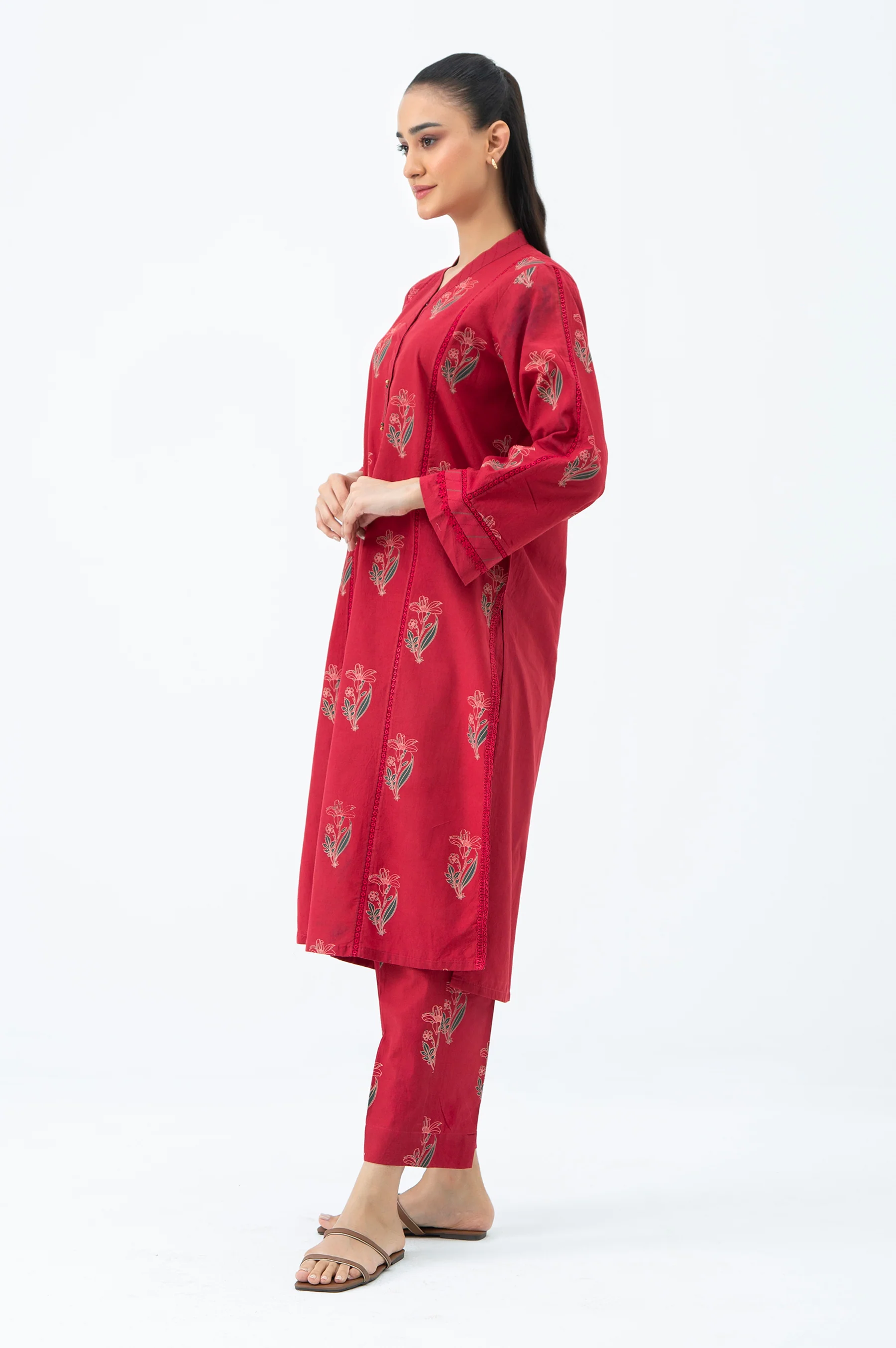 STITCHED PRINTED SHIRT BOTTOM - Image 5
