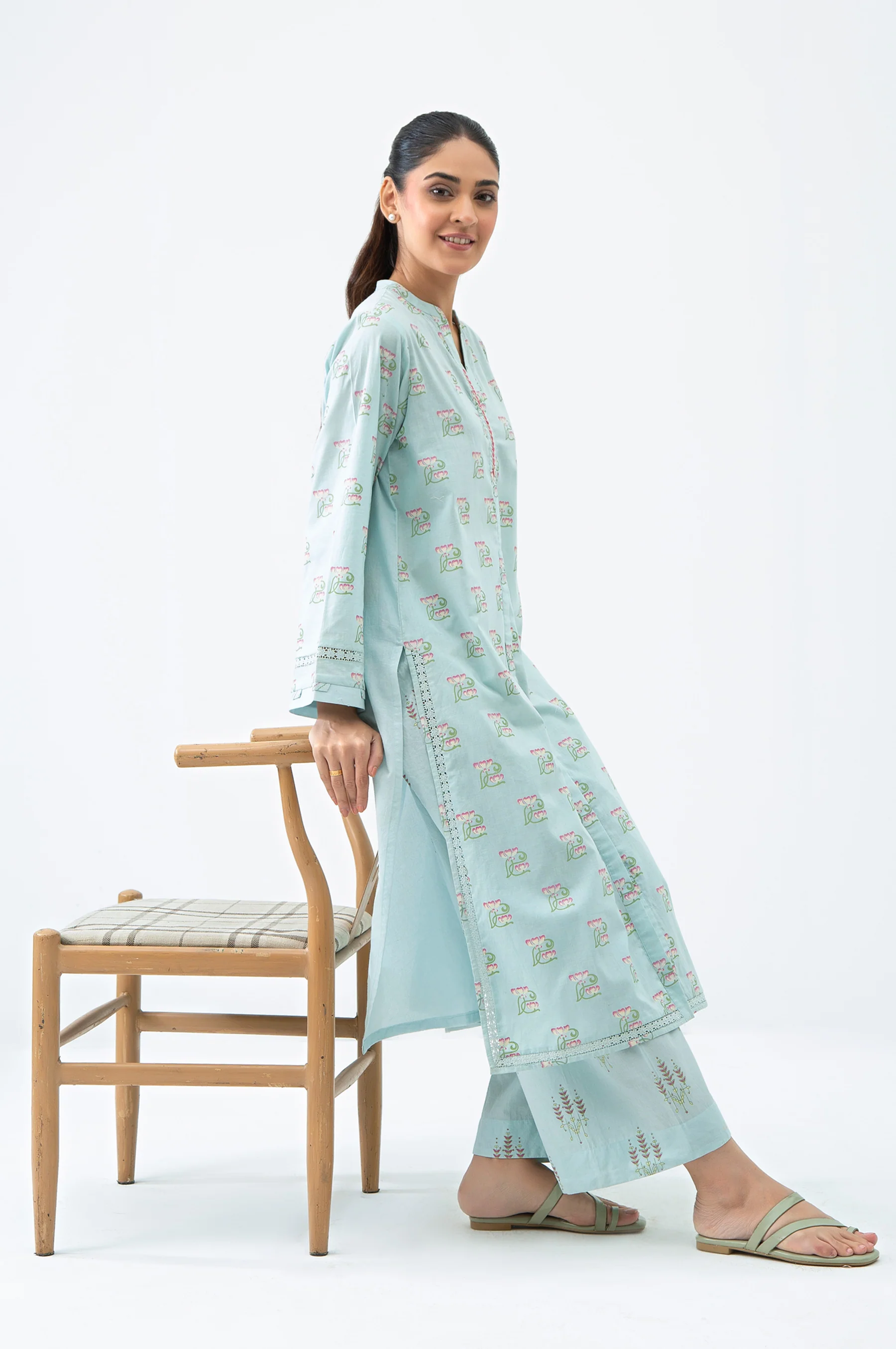 STITCHED PRINTED SHIRT BOTTOM - Image 6