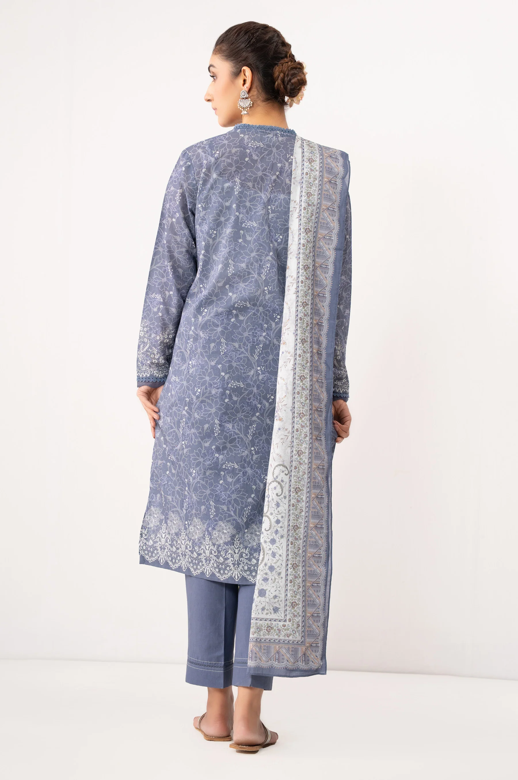 PRINTED LAWN STITCHED SHIRT BOTTOM - Image 2