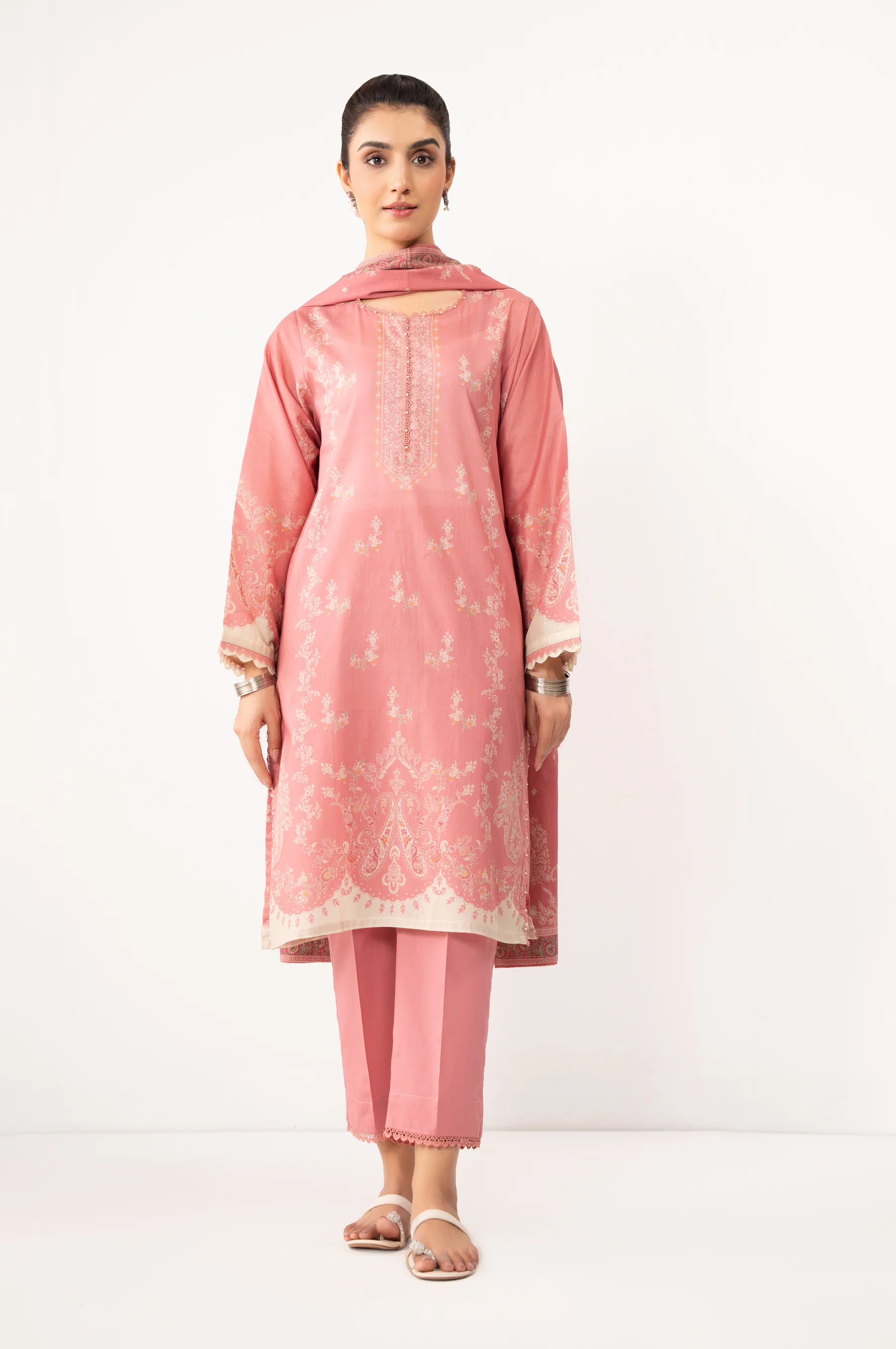 PRINTED LAWN STITCHED SHIRT BOTTOM