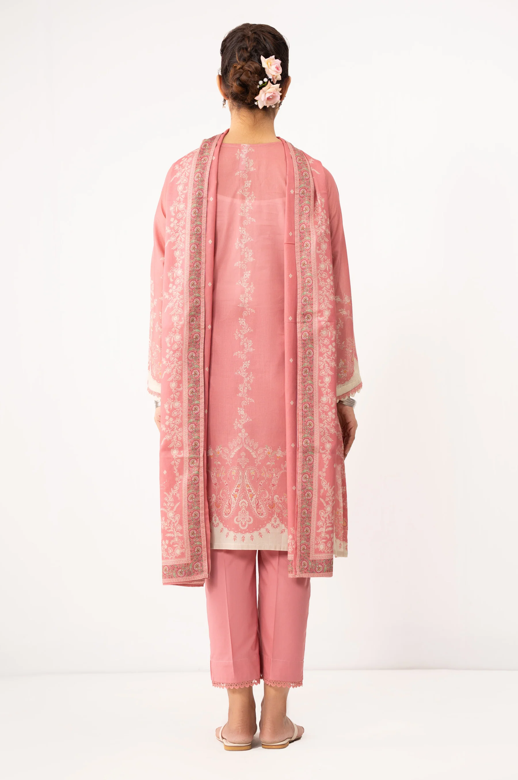 PRINTED LAWN STITCHED SHIRT BOTTOM - Image 4