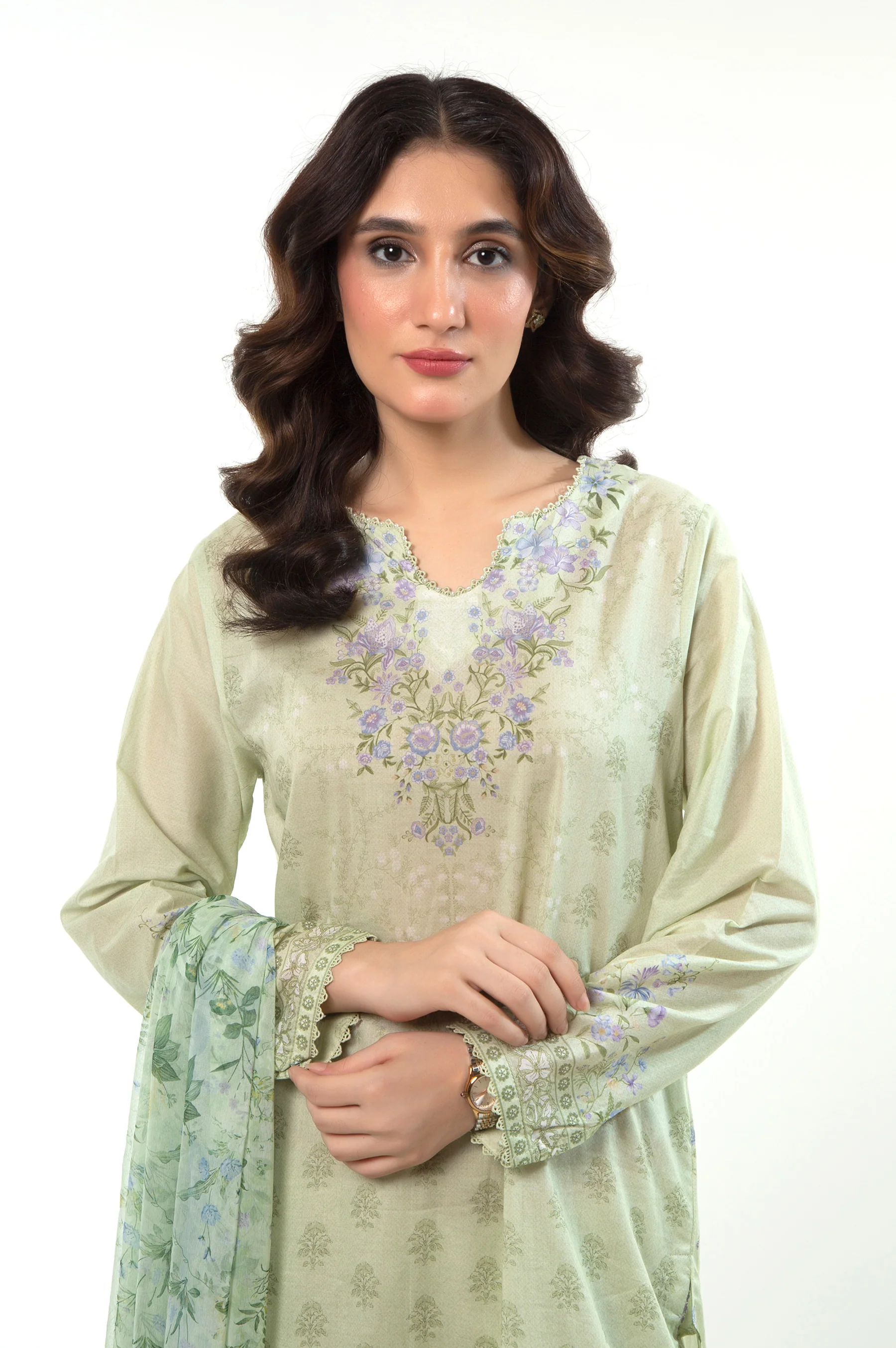 PRINTED LAWN STITCHED SHIRT BOTTOM