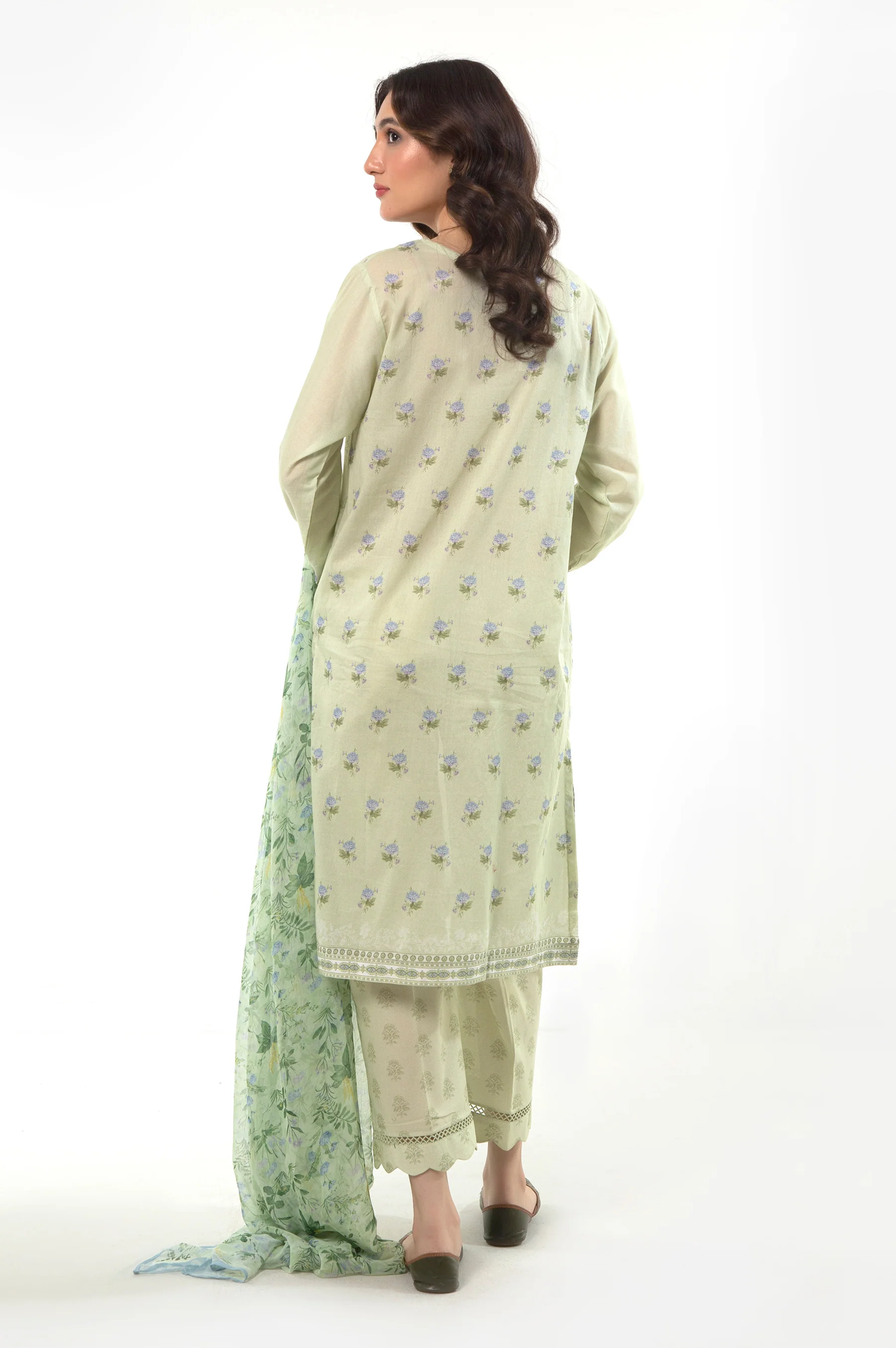 PRINTED LAWN STITCHED SHIRT BOTTOM - Image 3