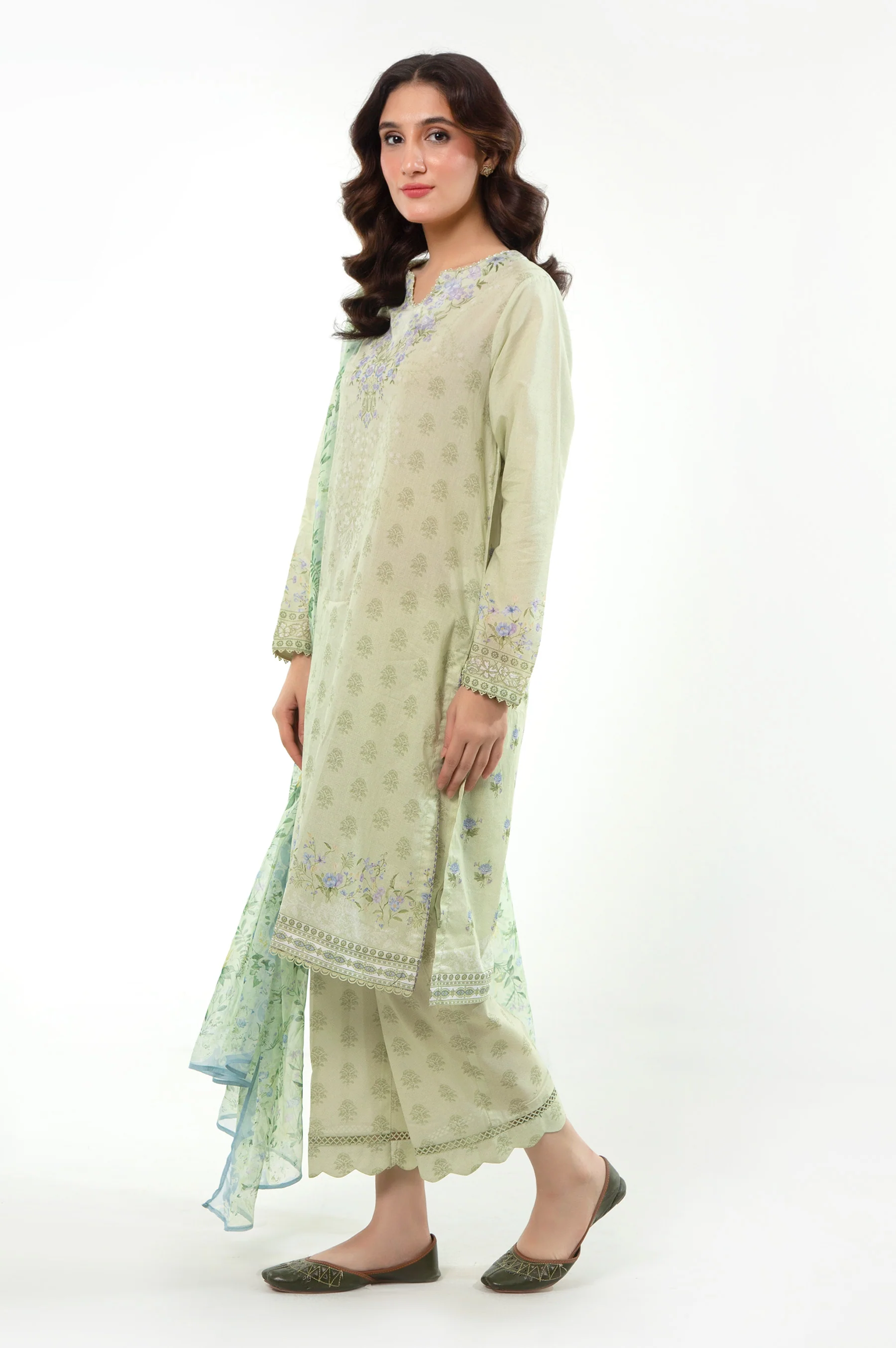 PRINTED LAWN STITCHED SHIRT BOTTOM - Image 4